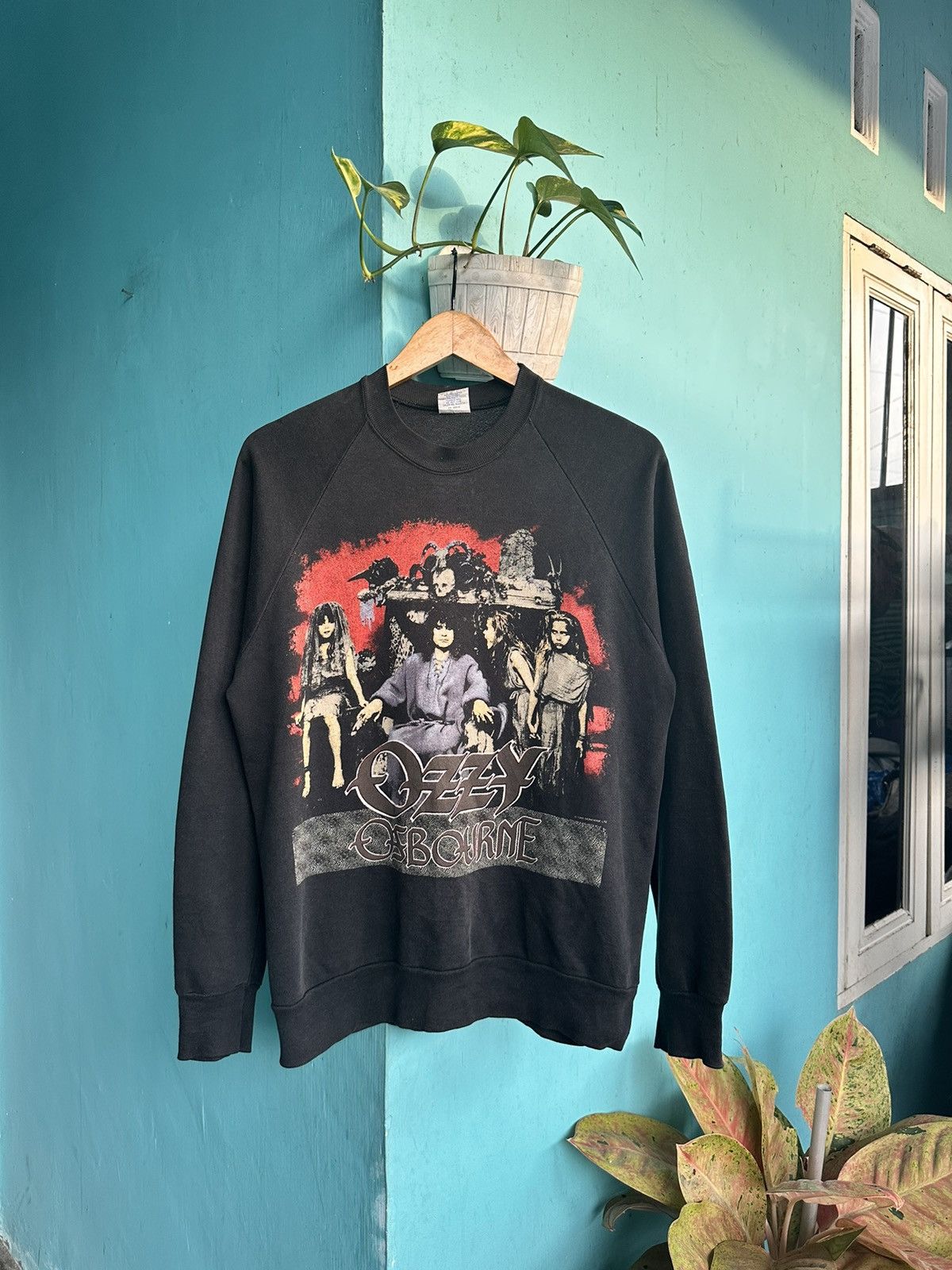 Band Tees × Vintage Vintage 80s Ozzy Osbourne 1988 Sweatshirt Size US L / EU 52-54 / 3 - 1 Thumbnail