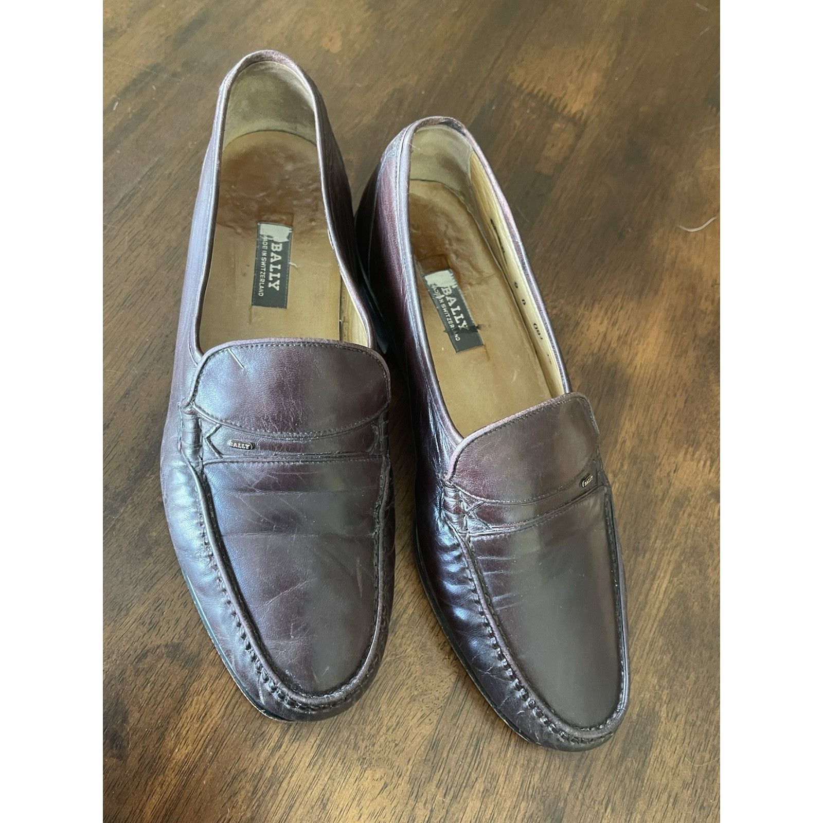 Bally Bally Made in Switzerland Leather Dress Loafers Shoes Brown Size US 9 / EU 42 - 11 Thumbnail