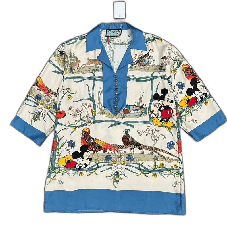 Gucci GUCCI Disney Silk Short Sleeve Pajamas Size US M / EU 48-50 / 2 - 1 Thumbnail