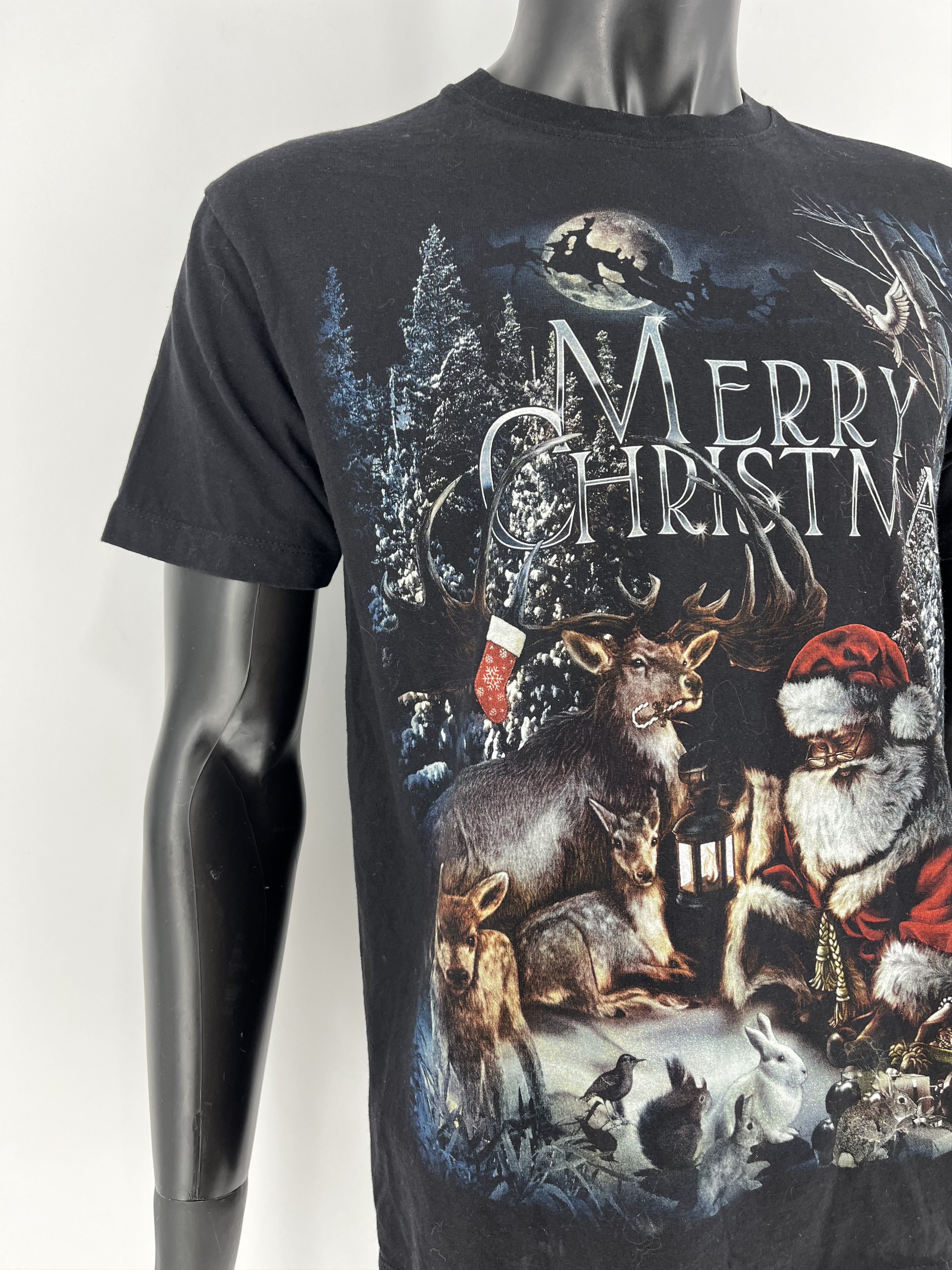 Band Tees × Vintage Vintage Y2K Merry Christmas WILD Hevy Matal Streetwear Size US M / EU 48-50 / 2 - 9 Thumbnail