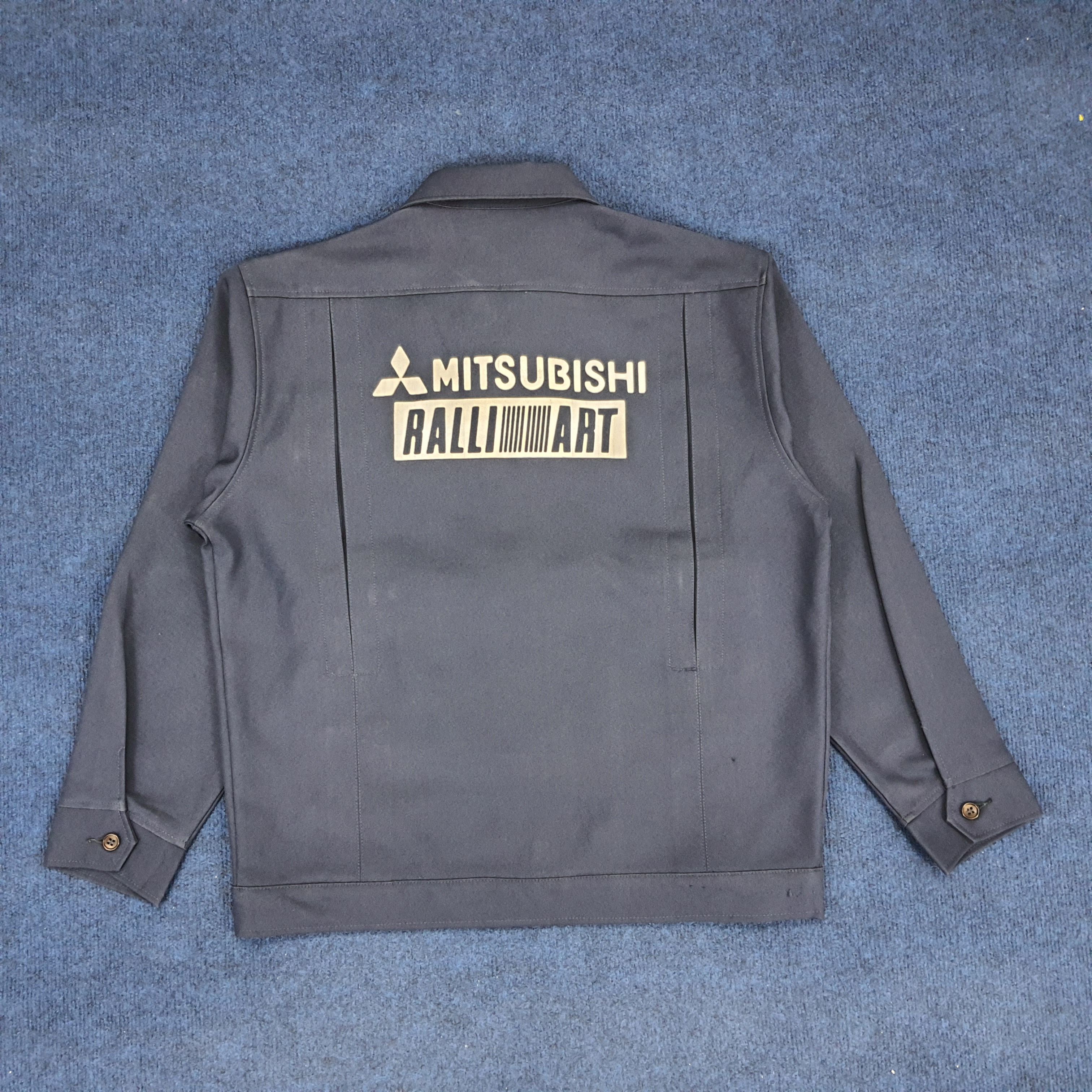 Japanese Brand × Vintage Vintage Mitsubishi Ralli Art Motorsport Custom Logo Jacket Size US M / EU 48-50 / 2 - 1 Thumbnail