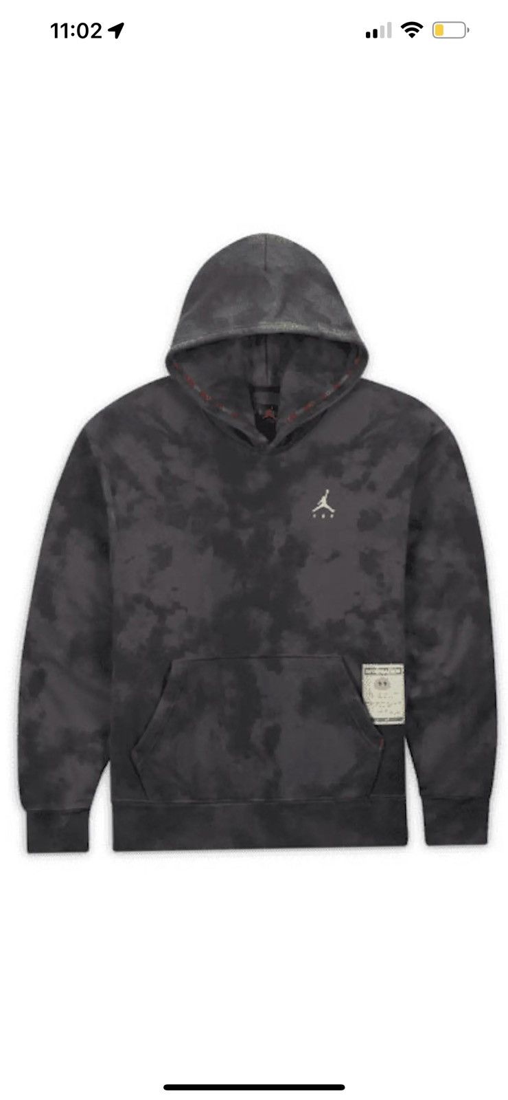 Image of Air Jordan X J Balvin Fleece Hoodie Black Mens (Size 2XL)