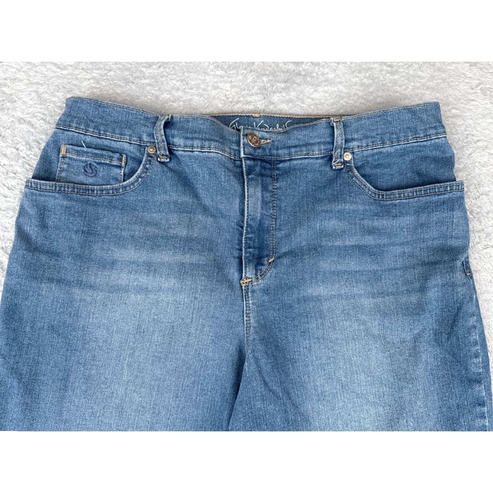 Gloria Vanderbilt Gloria Vanderbilt Jeans Capri 12P Womens Blue Denim Amanda Cotton Blend 31x18 Size 34" / US 12 / IT 48 - 4 Thumbnail