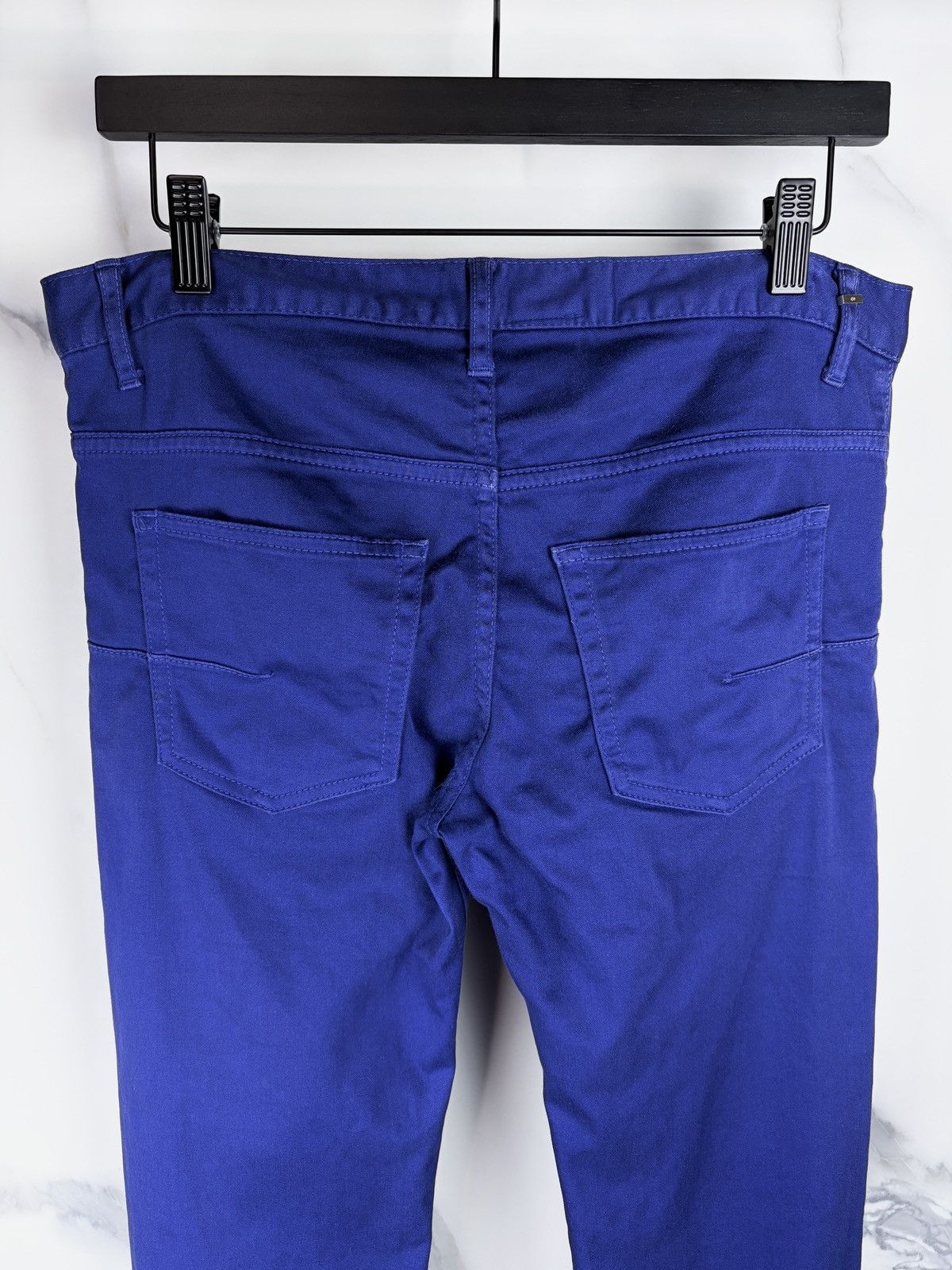 Dior SS09 Dior Homme Planisphere Blue Stretch Cotton Jeans Size US 30 / EU 46 - 4 Thumbnail