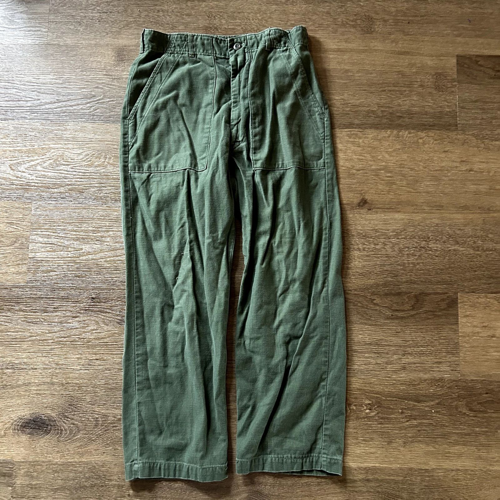 Other Vintage 1970s OG 107 Green Military Pants Size US 34 / EU 50 - 1 Thumbnail