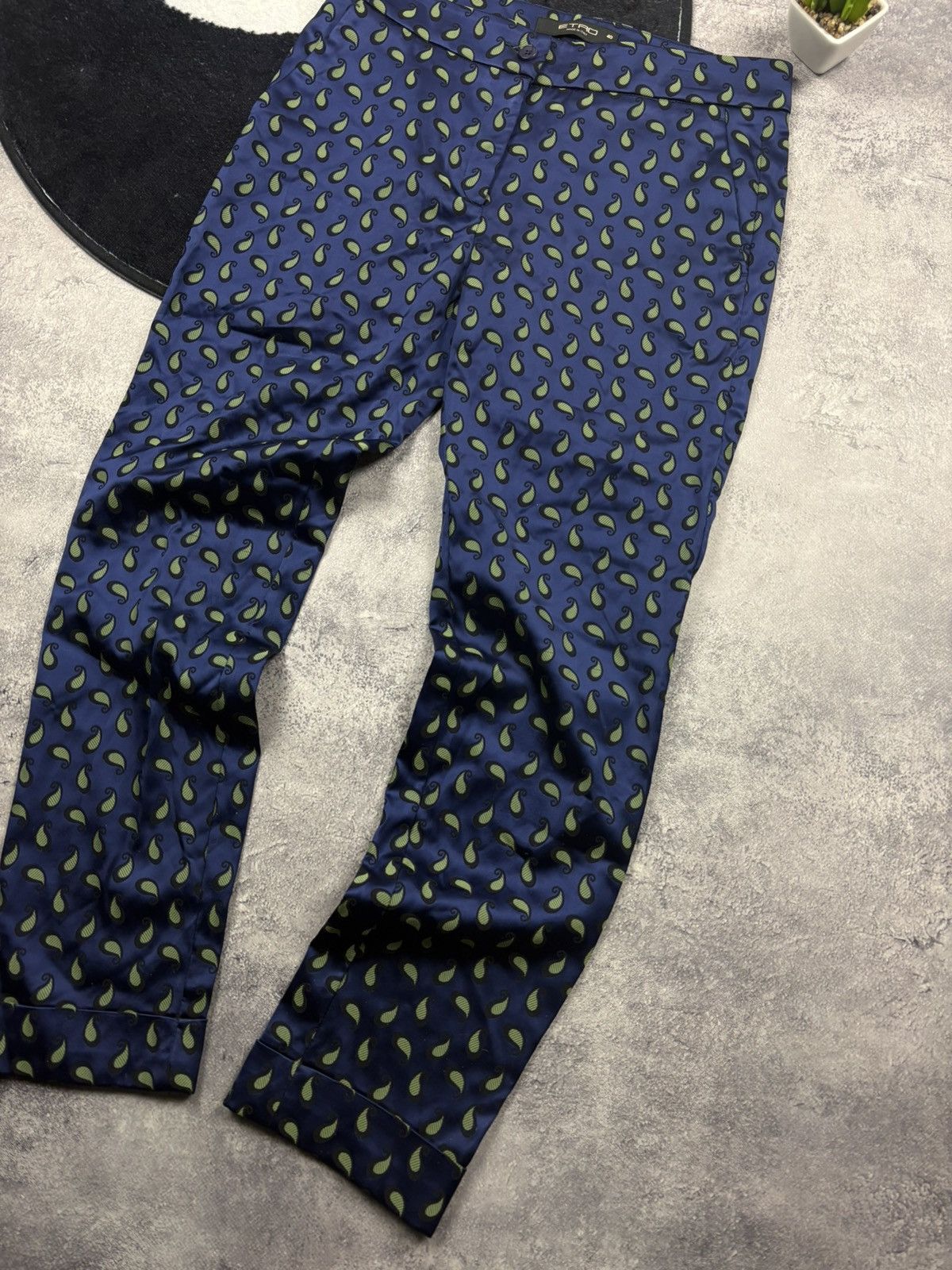 Etro ETRO Vintage Monogram Casual Streetwear Luxury Pants Hype Size 27" / US 4 / IT 40 - 2 Thumbnail
