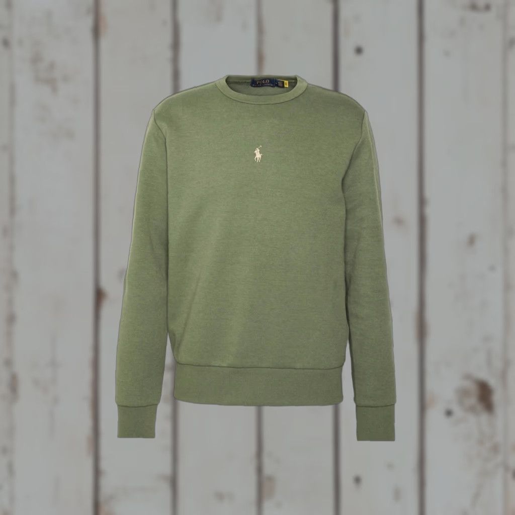 Polo Ralph Lauren NWT Polo Ralph Lauren Double Knit Sweatshirt Olive L Mens Regular Size Sweatshirt Pullover Olive 90s/2000s Rare Size US L / EU 52-54 / 3 - 1 Thumbnail