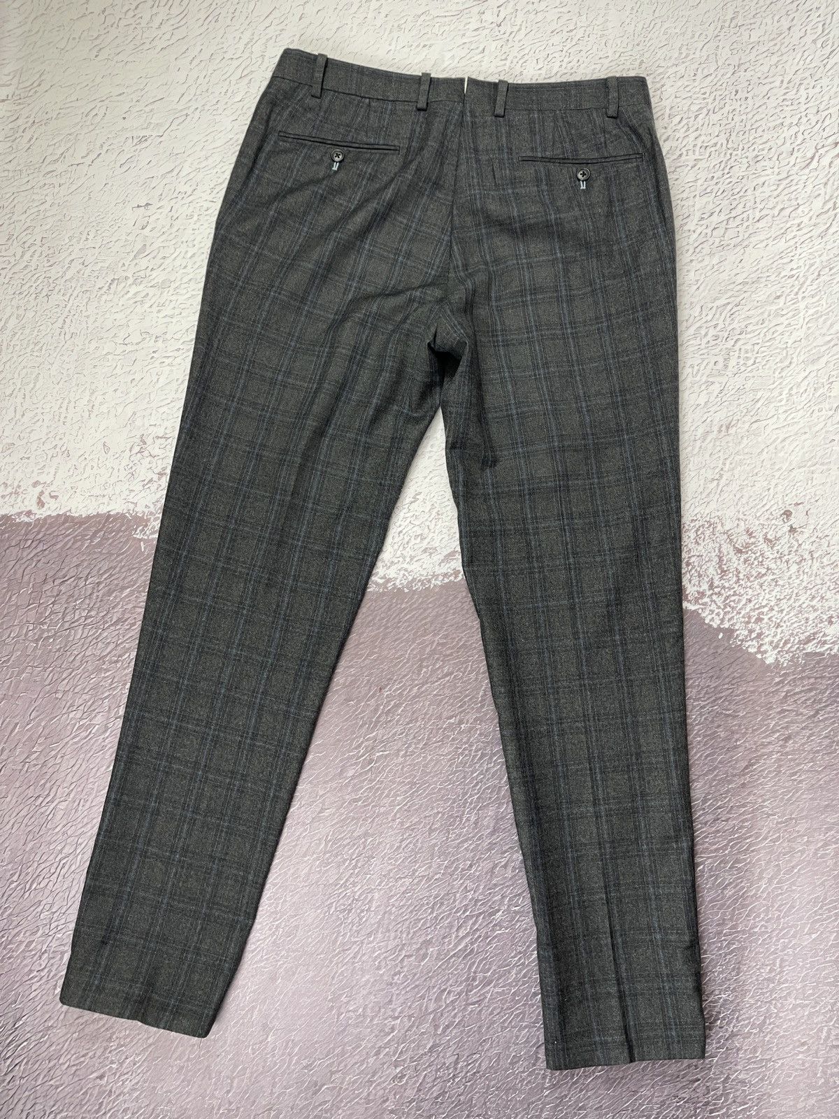 Suitsupply Suitsupply Lazio wool checkered grey pants trousers Size 40R - 10 Thumbnail