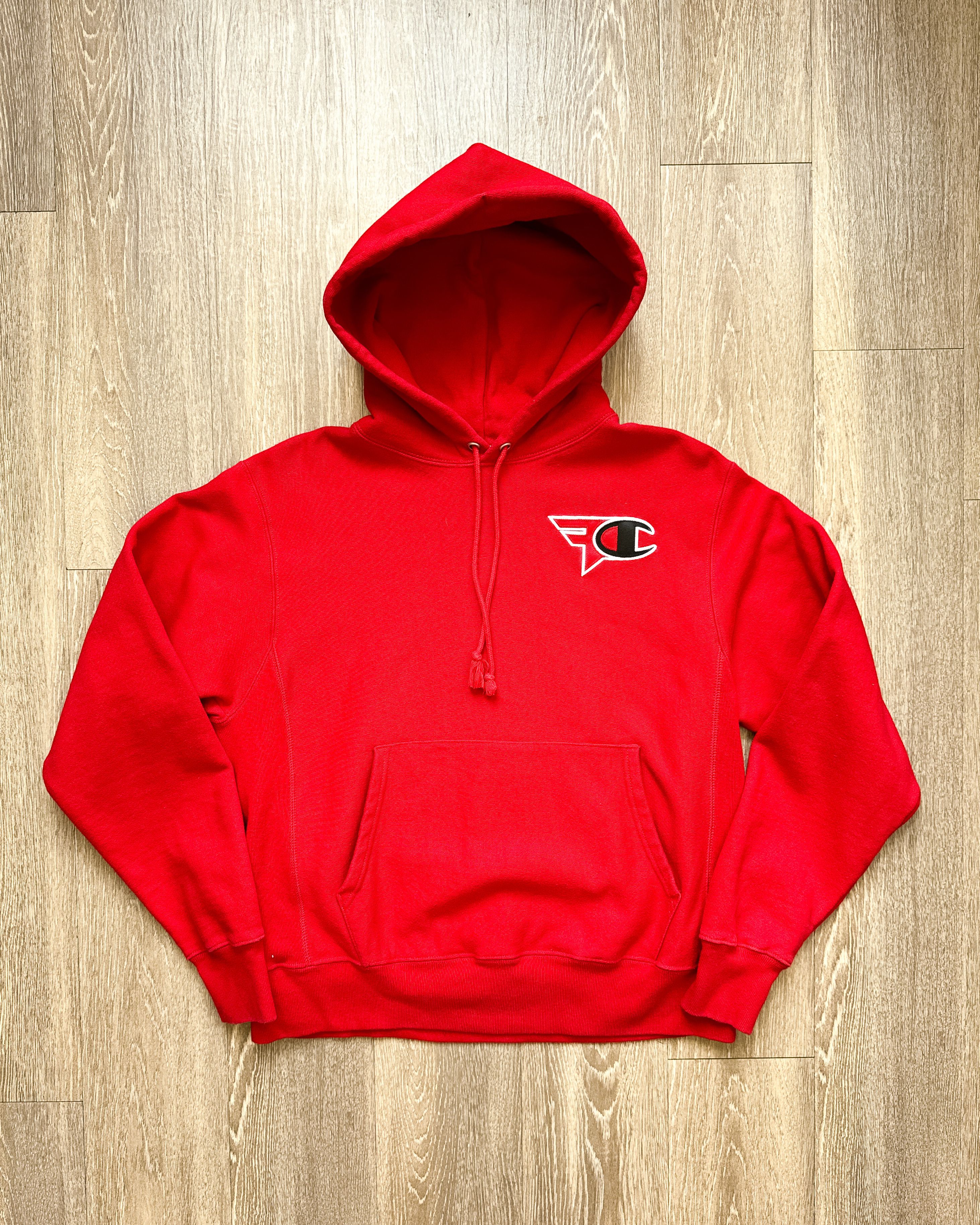 FaZe FaZe Clan Champion Reverse Weave Pullover Hoodie Red Men's M Size US M / EU 48-50 / 2 - 1 Thumbnail