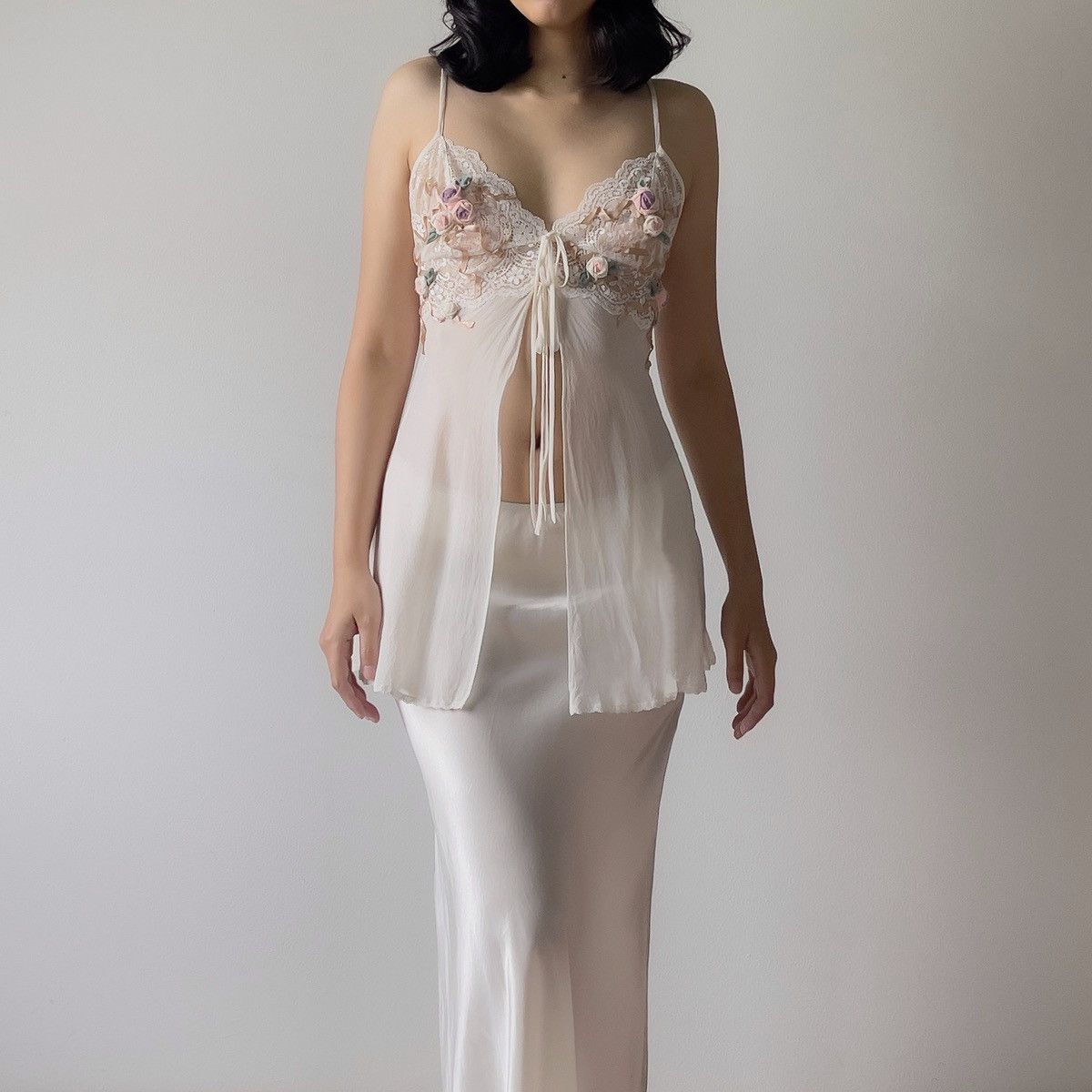 Victoria's Secret Victoria’s Secret Ivory Silk Chiffon Camisole (M) Size M / US 6-8 / IT 42-44 - 6 Thumbnail