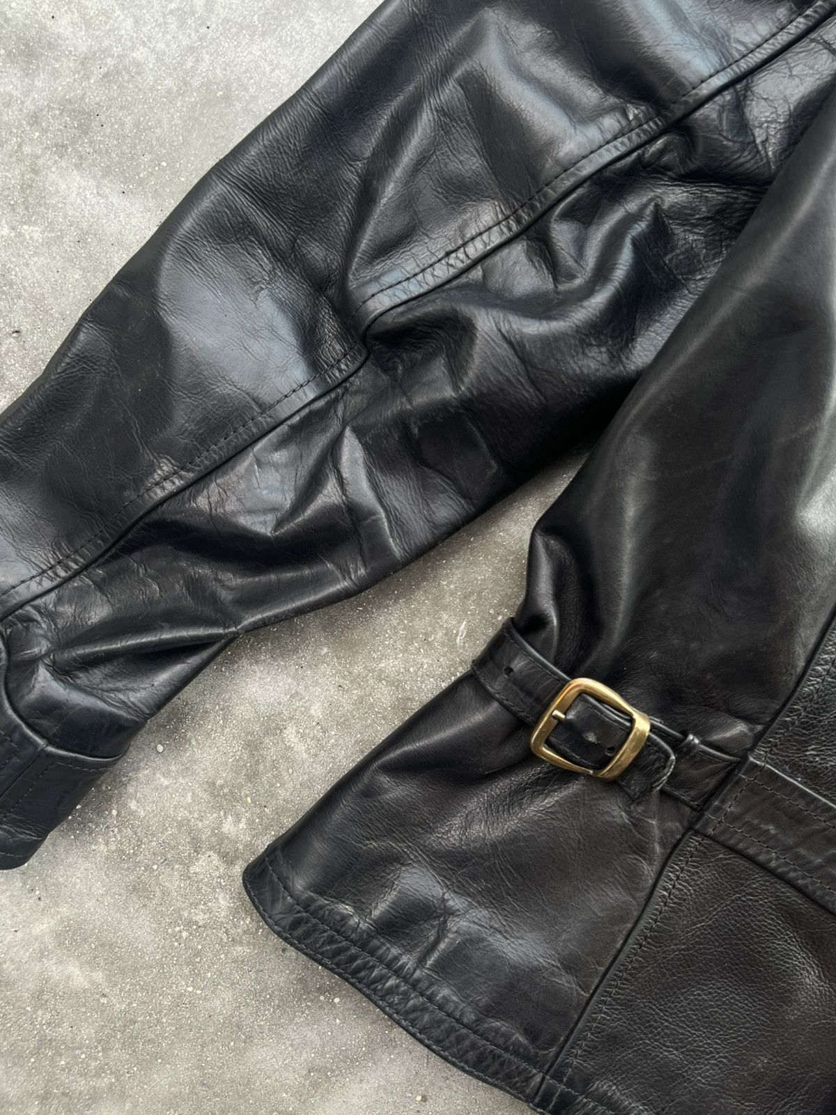 Acne Studios × Genuine Leather × Vintage FW11 Acne Studios Leather Biker Jacket Rare Hype Streetwear Size US M / EU 48-50 / 2 - 8 Thumbnail