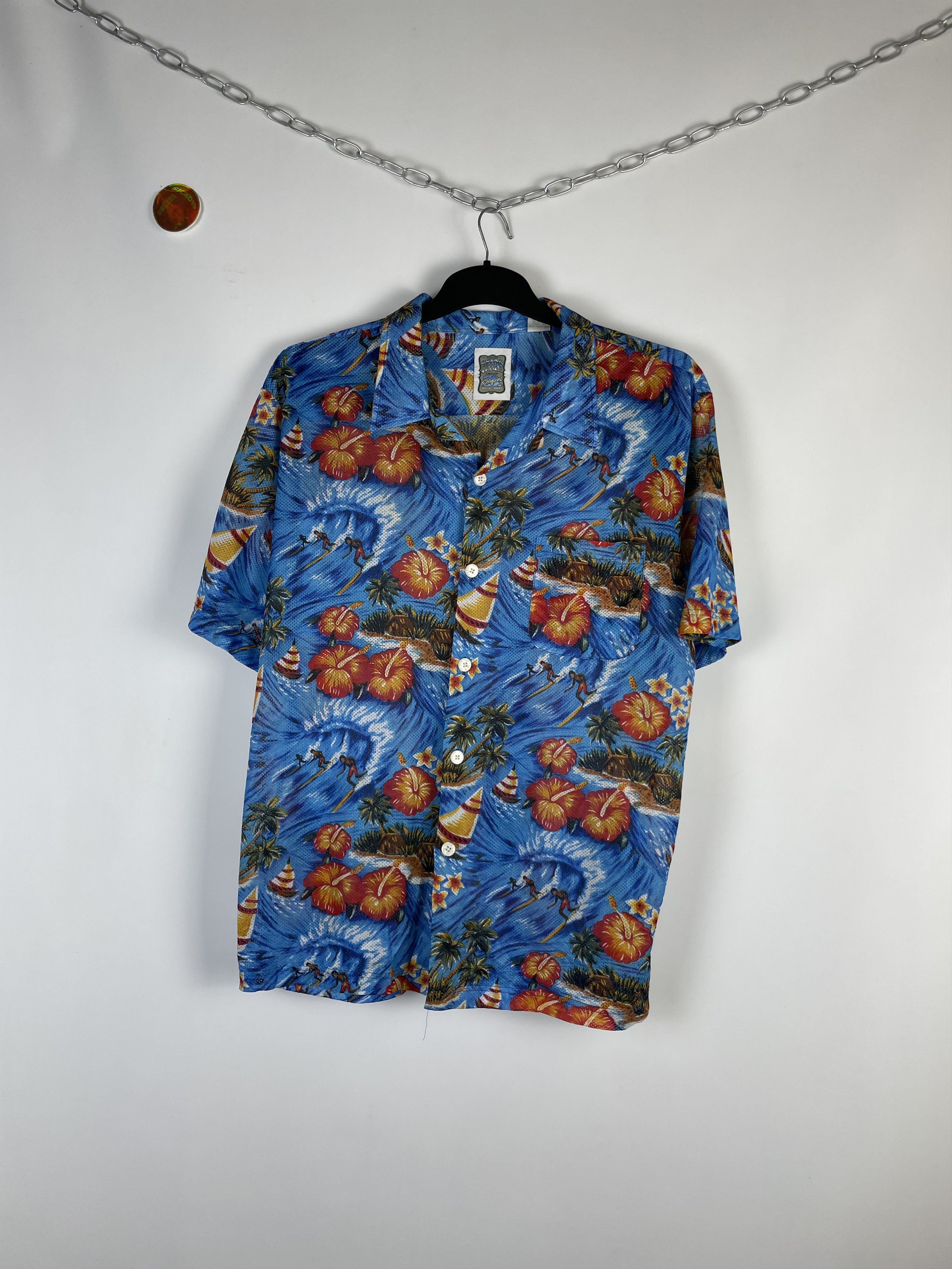 Vintage Vintage Crazy Aloha Hawaiian Shirt Size US L / EU 52-54 / 3 - 2 Thumbnail