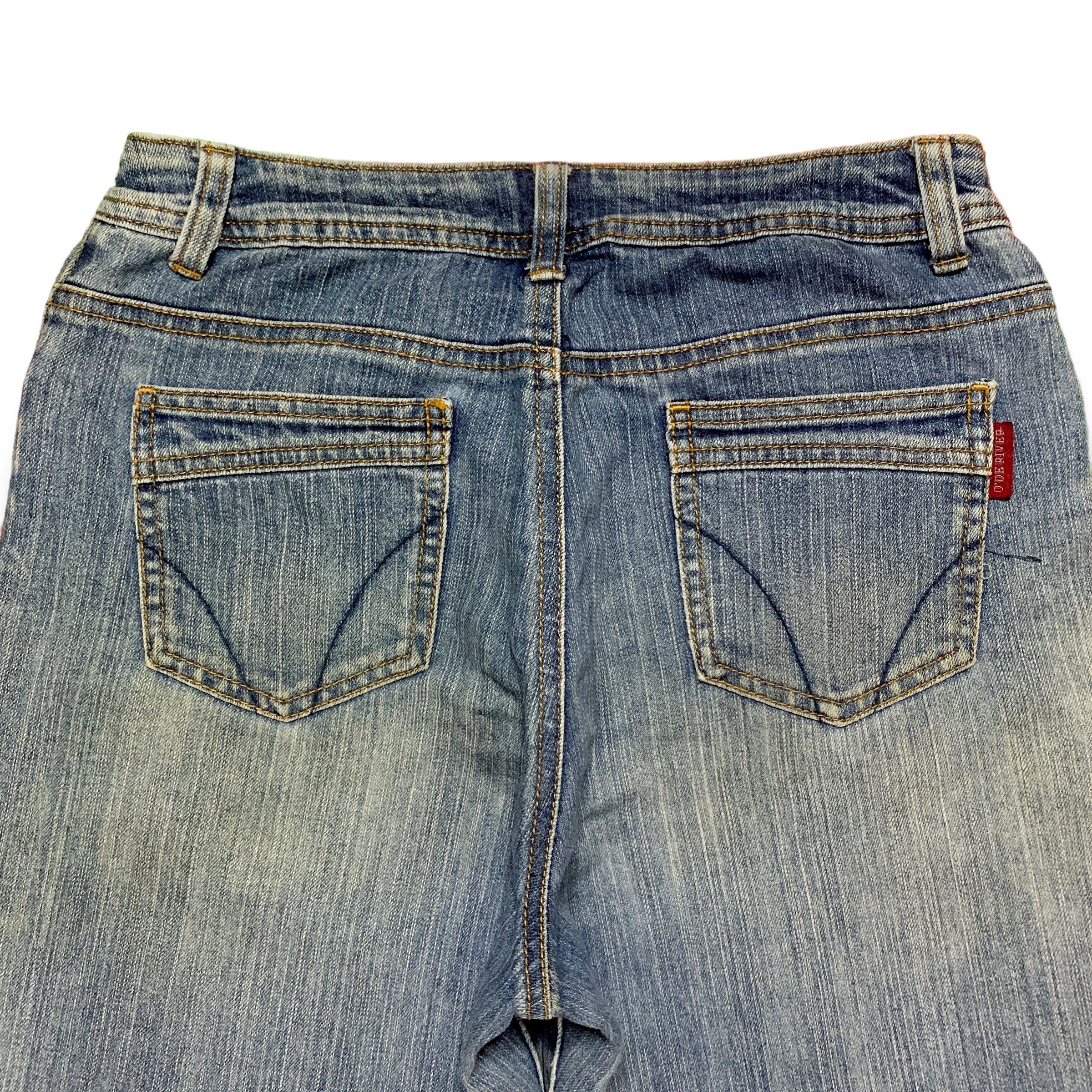 Japanese Brand SALES🔥Vintage Japanese Brand Blue Wash Distress Flare Jeans Size US 26 / EU 42 - 7 Thumbnail