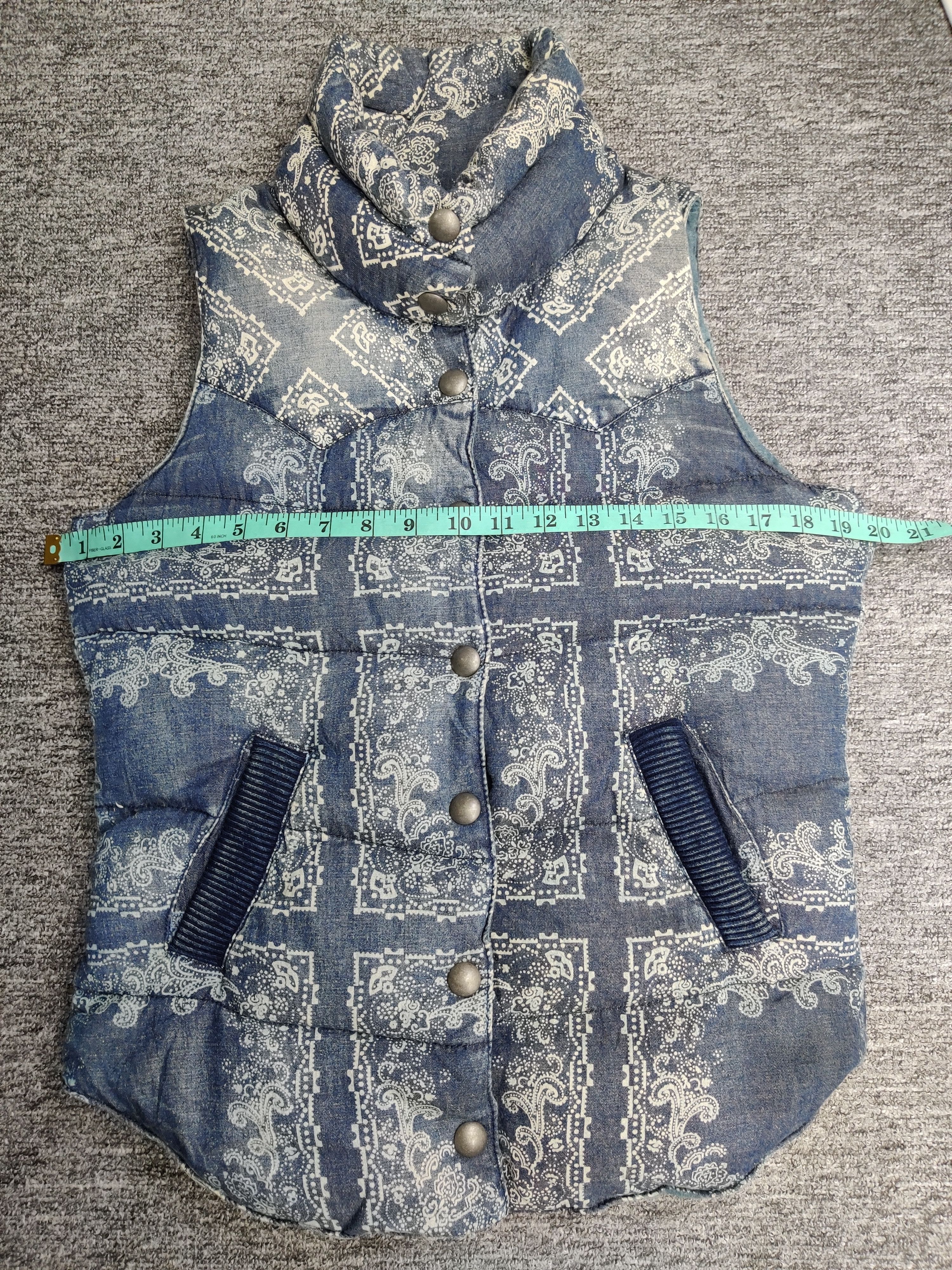 Japanese Brand Flamingo Firm Paisley Puffer Vest Inspired Kapital Size US M / EU 48-50 / 2 - 11 Thumbnail