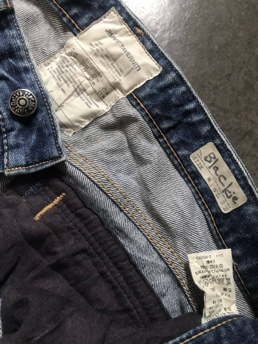 Jimmy Taverniti × Taverniti × Vintage Jimmy Taverniti - Blackie Fade Washed Splattered Paint Jeans Size US 30 / EU 46 - 9 Thumbnail