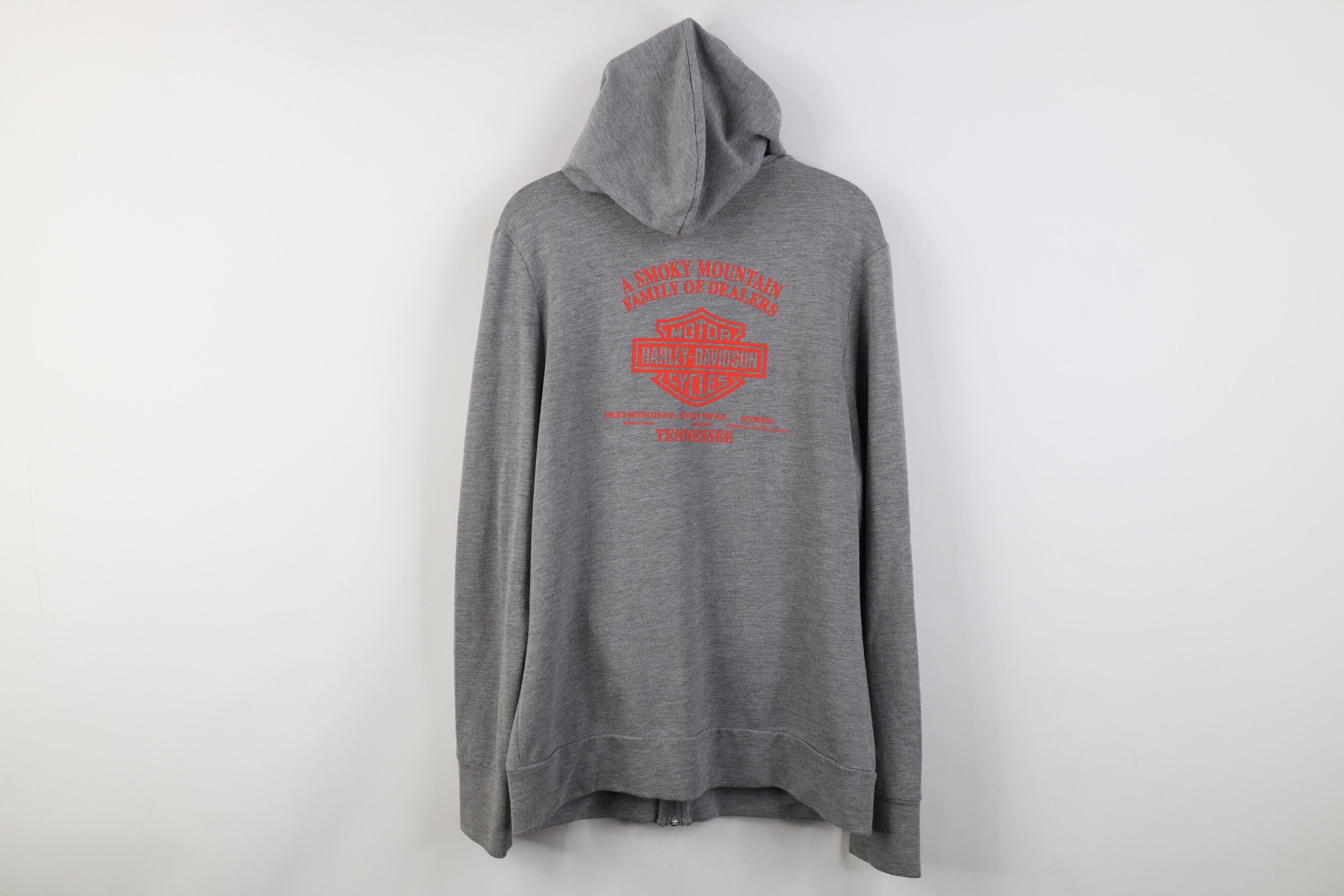 Harley Davidson Vintage Y2K Harley Davidson Lighweight Jersey Knit Hoodie Size M / US 6-8 / IT 42-44 - 14 Thumbnail