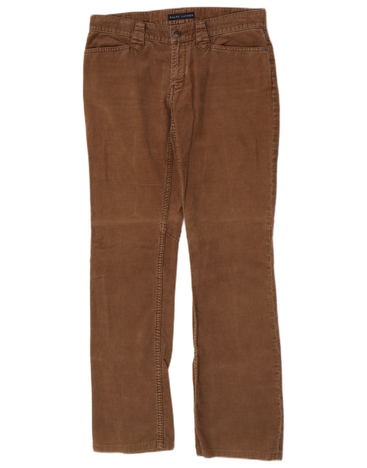 Ralph Lauren Womens Low Waist Bootcut Corduroy Trousers W28 L30 Brown Size 24" / US 00 / IT 34 - 1 Thumbnail