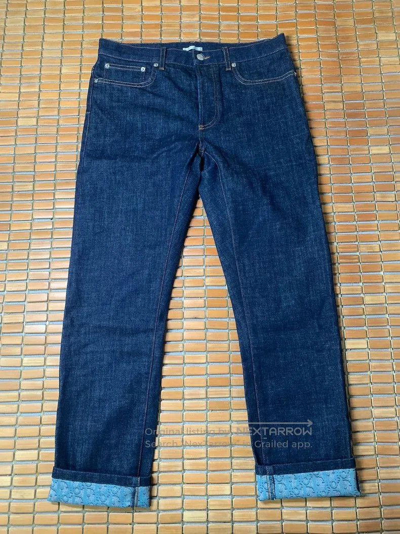 Dior Dior Cuffed Printed Denim Jeans. Size US 30 / EU 46 - 2 Thumbnail