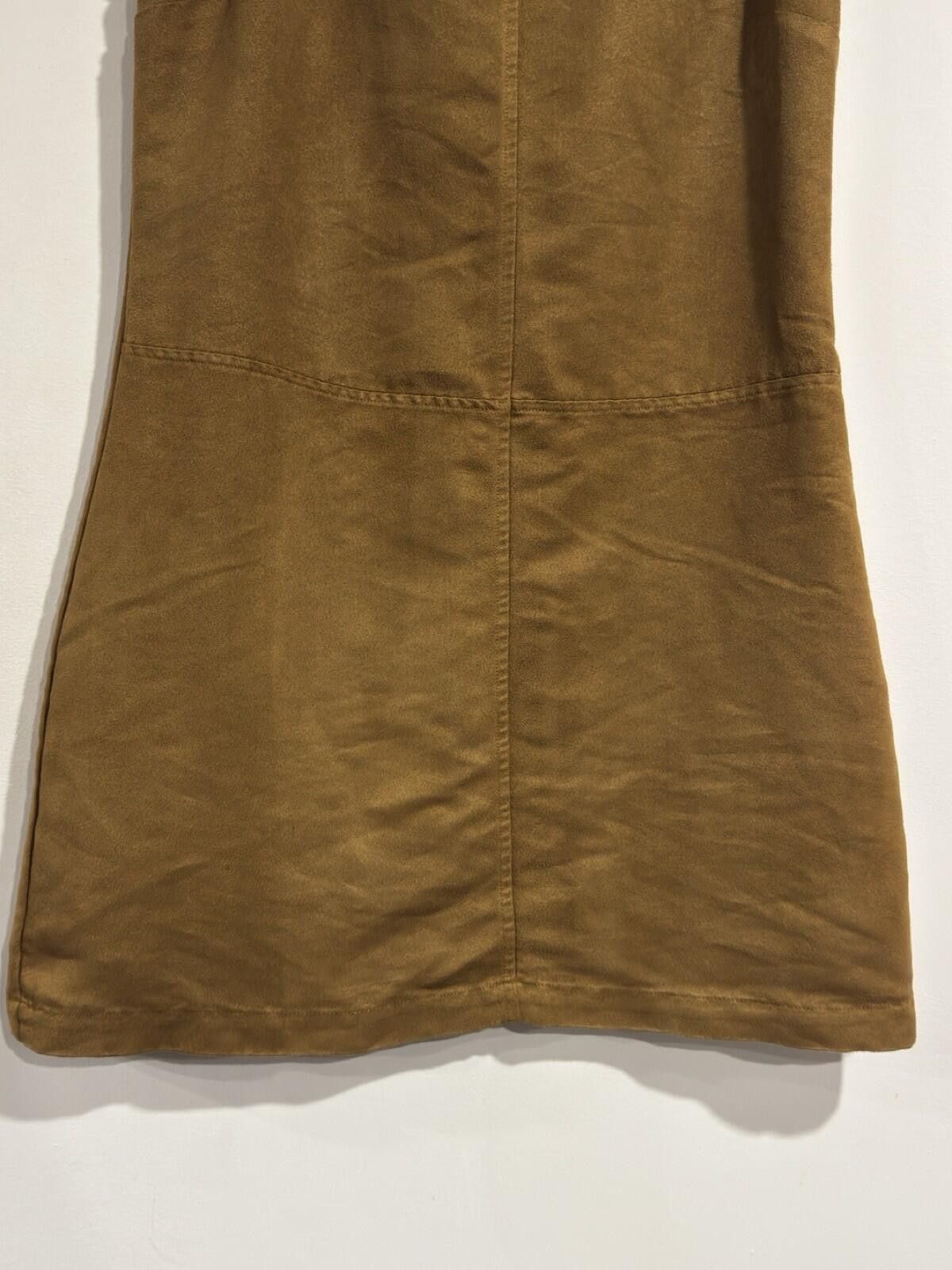 Old Navy Womens Old Navy Brown Suede-like Shift Dress Size SP Size S / US 4 / IT 40 - 5 Thumbnail