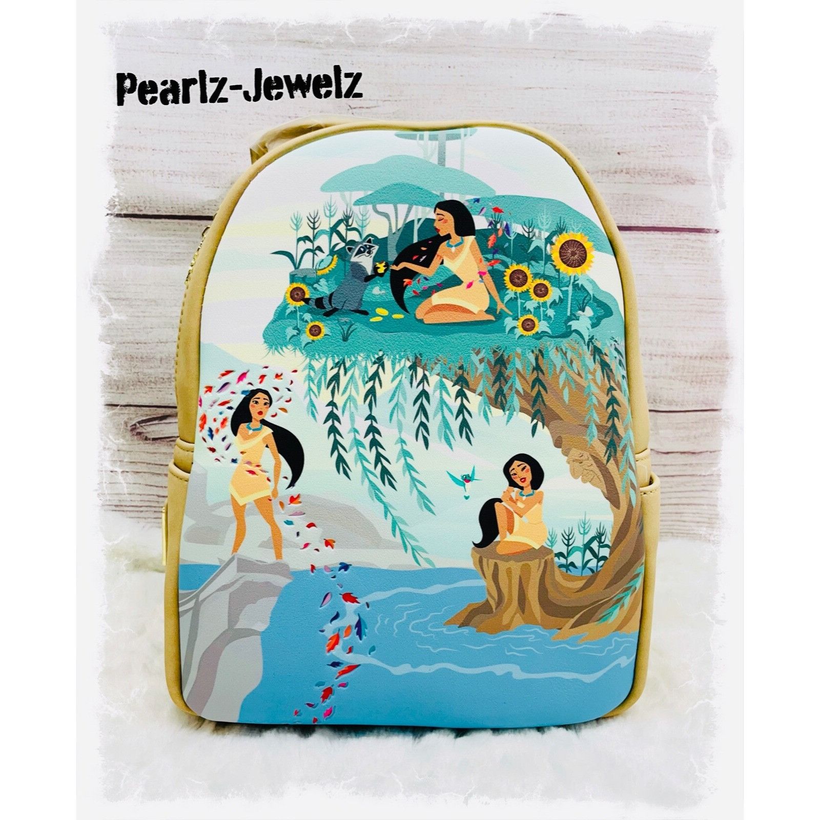 Disney Loungefly Disney Pocahontas Scenery Chibi Mini Backpack Flit Size ONE SIZE - 1 Thumbnail