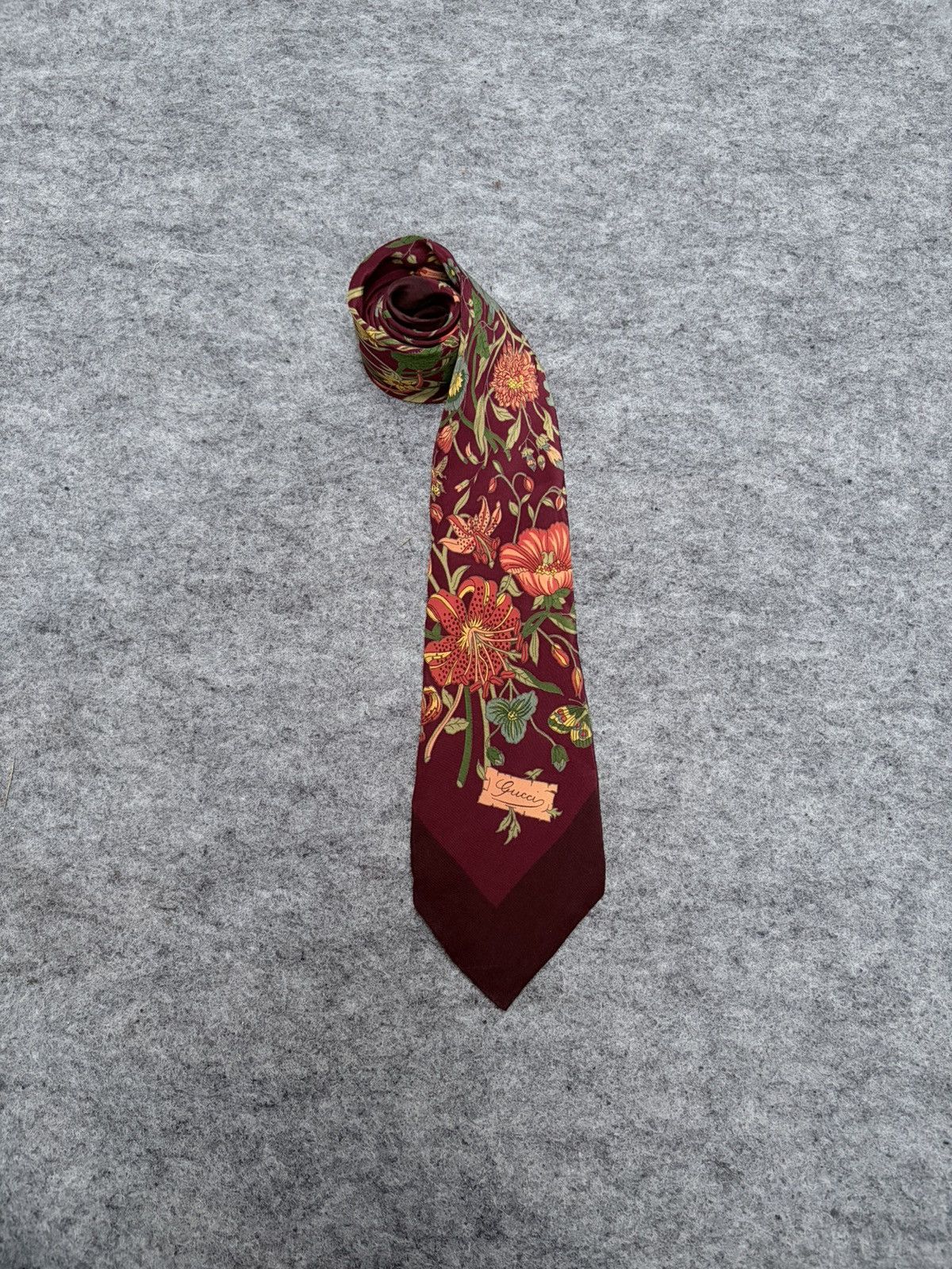 Gucci Vintage Gucci Flower Pattern Ties Size ONE SIZE - 1 Thumbnail