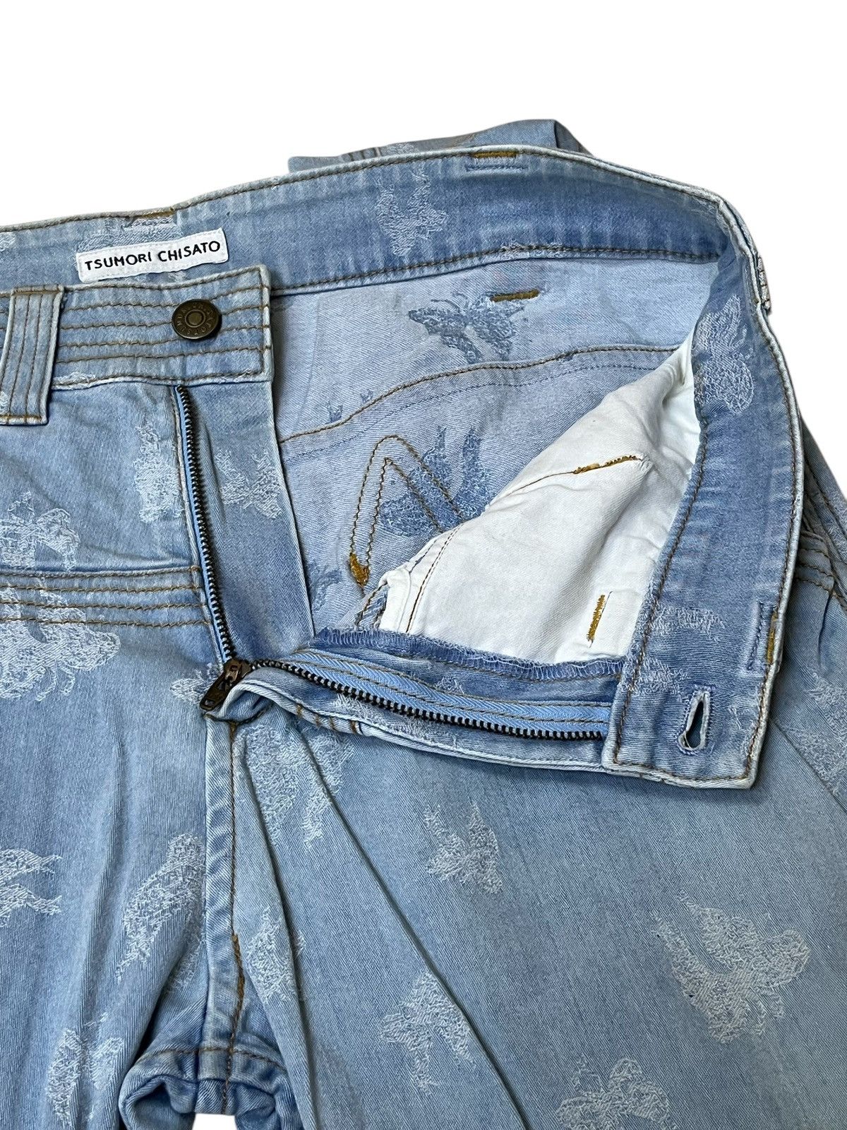 Issey Miyake TSUMORI CHISATO ISSEY MIYAKE EMBROIDERY JEANS Size US 32 / EU 48 - 10 Thumbnail