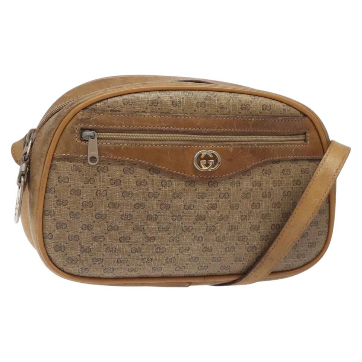 Gucci GUCCI Micro GG Supreme Shoulder Bag Pvc Beige Gold Size ONE SIZE - 1 Thumbnail