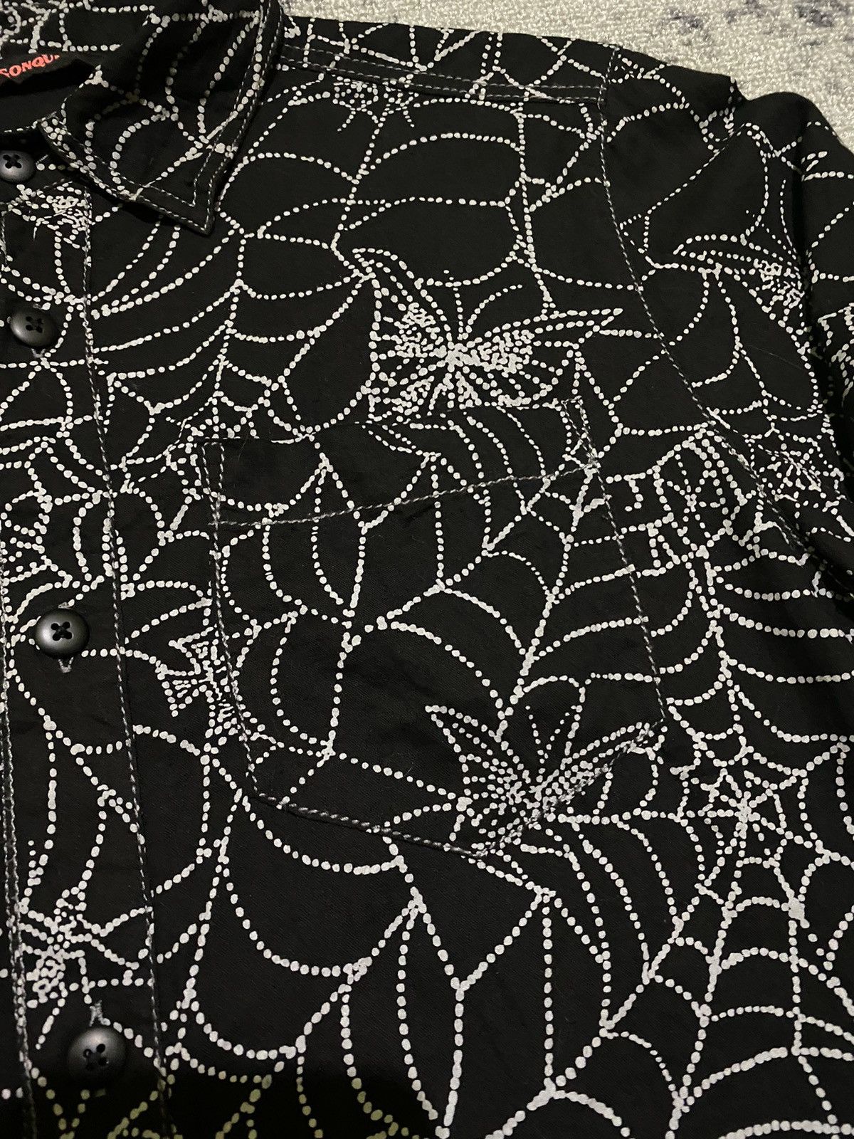 Hysteric Glamour × If Six Was Nine × Le Grande Bleu (L.G.B.) 2000s Algonquins skull spider webs shirt Size US M / EU 48-50 / 2 - 4 Thumbnail