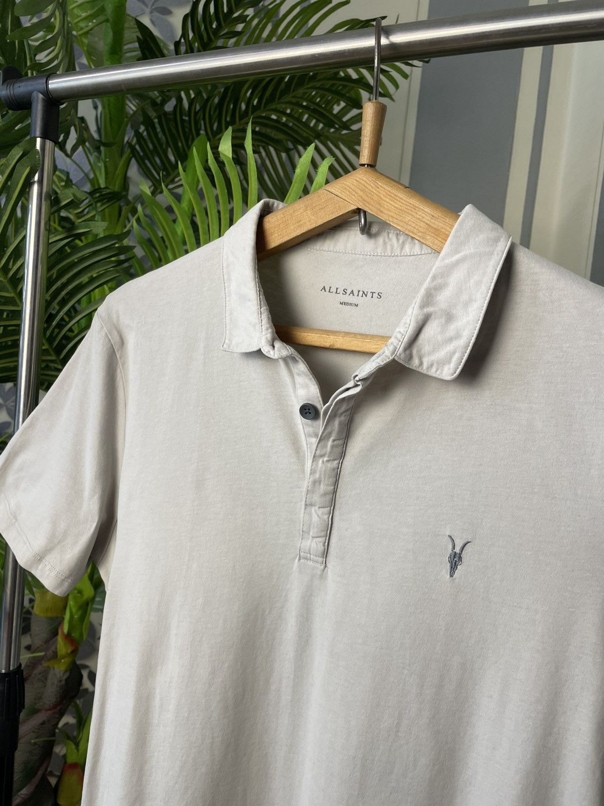 Allsaints Allsaints Men’s Grey Polo Shirt Size M Size US M / EU 48-50 / 2 - 2 Thumbnail