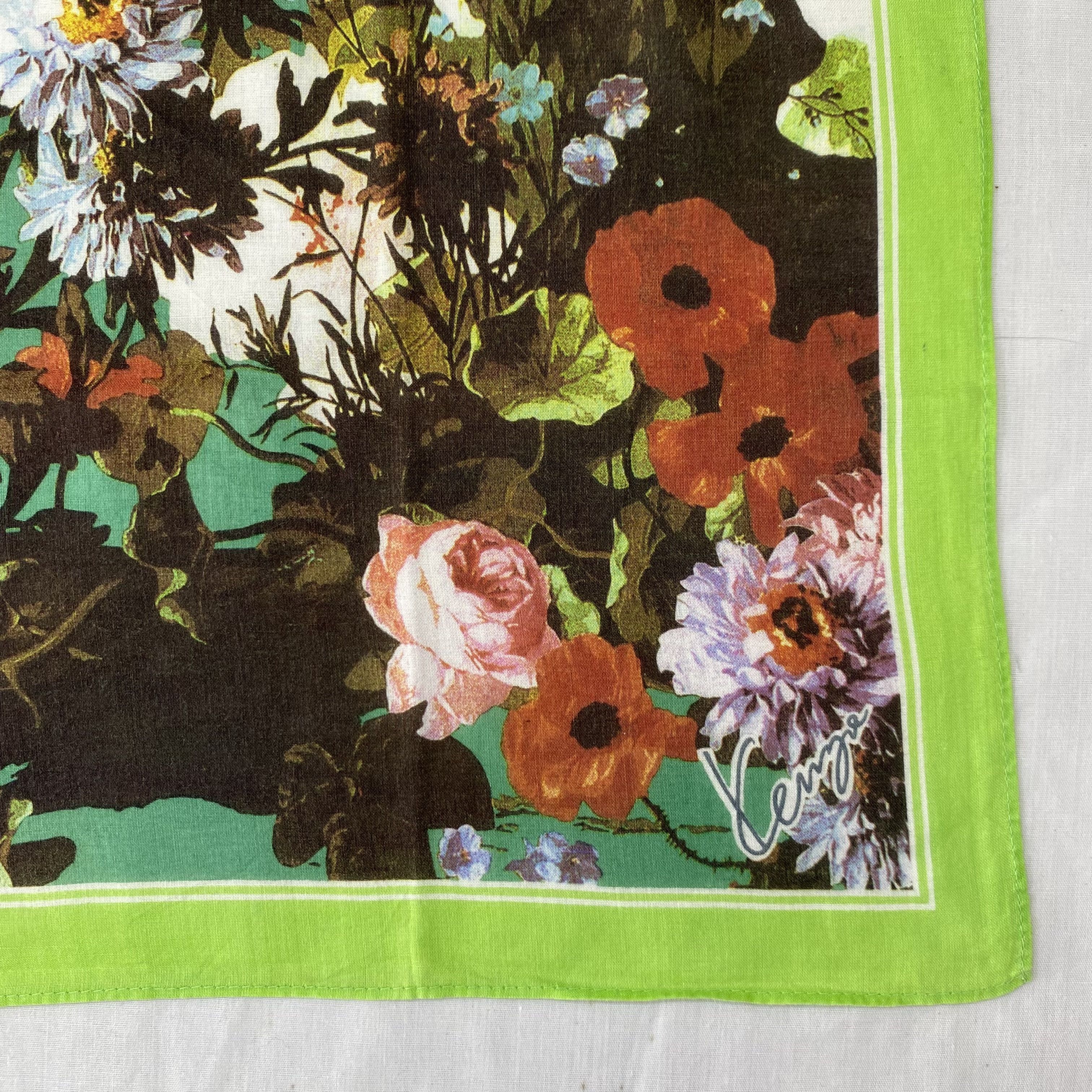 Kenzo × Vintage Vintage Kenzo Handkerchief Neckerchief Bandana H272P Size ONE SIZE - 6 Thumbnail