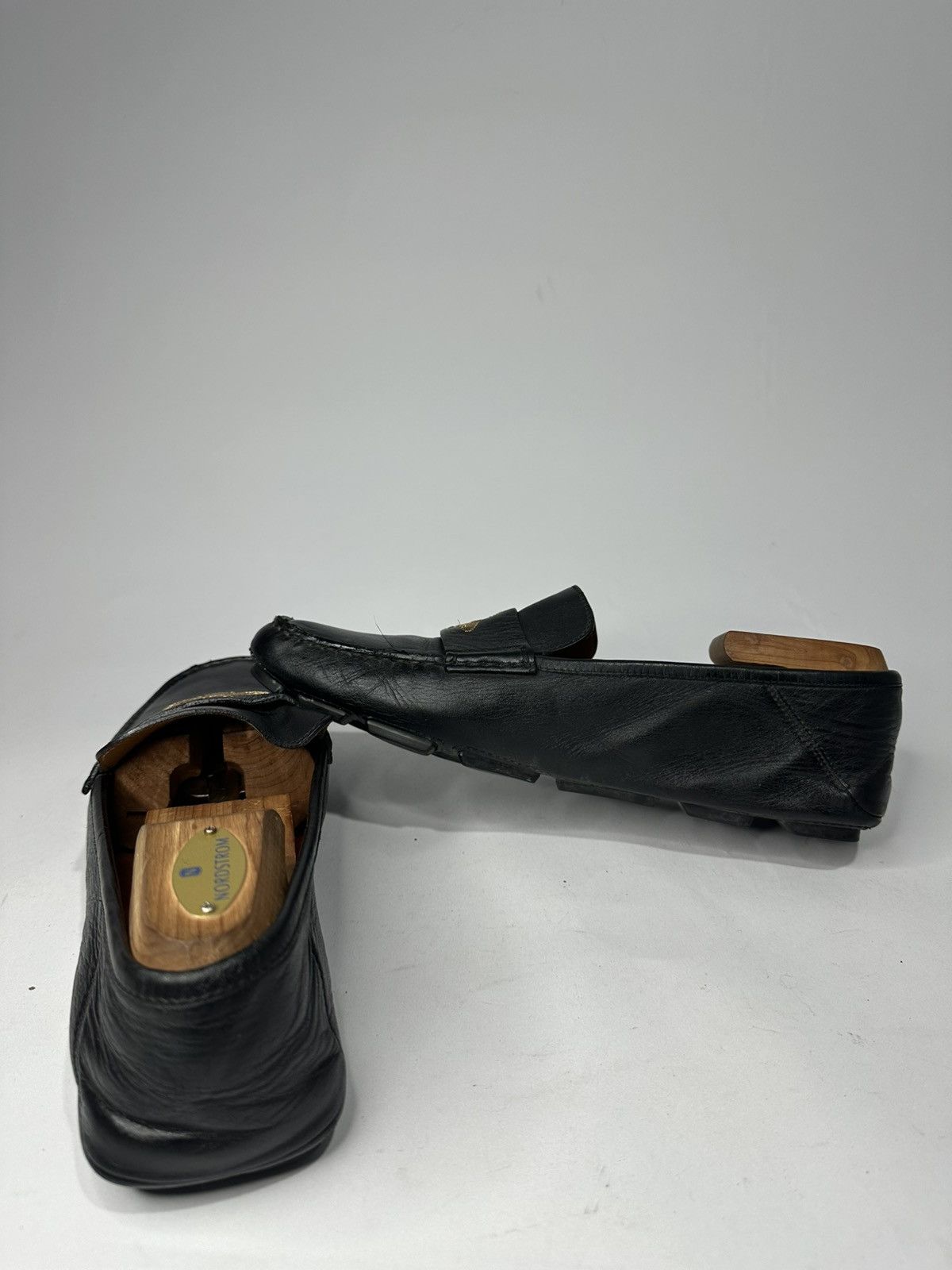 Gucci Gucci Bee 🐝 Embroidery Black Leather Driving Loafer. Size US 8 / EU 41 - 4 Thumbnail