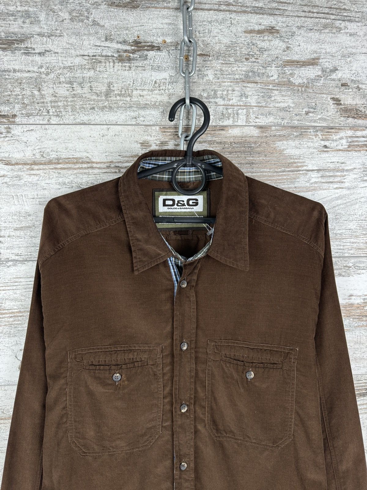 Dolce & Gabbana Vintage Dolce & Gabbana Shirts Button Up velvet corduroy y2k Size US M / EU 48-50 / 2 - 2 Thumbnail