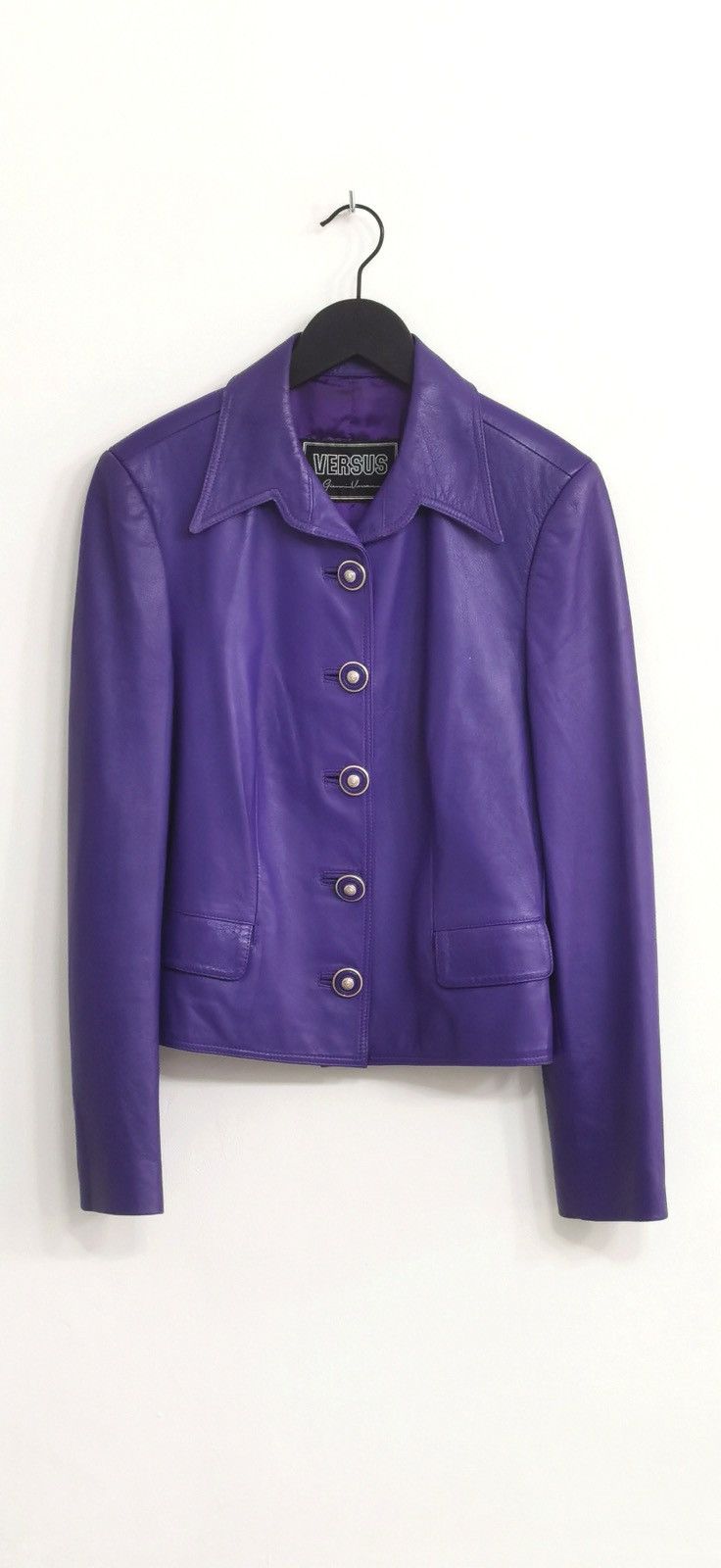 Versus Versace Gianni Versace Versus vintage lamb leather jacket Size S / US 4 / IT 40 - 1 Thumbnail