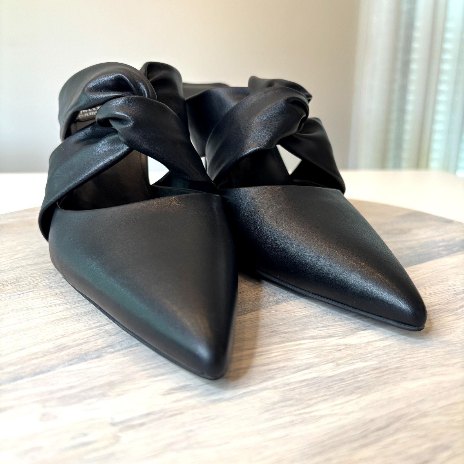 Jeffrey Campbell Jeffrey Campbell Quinbie Black Leather Pumps Heels Size 9.5 Size US 9.5 / IT 39.5 - 5 Thumbnail