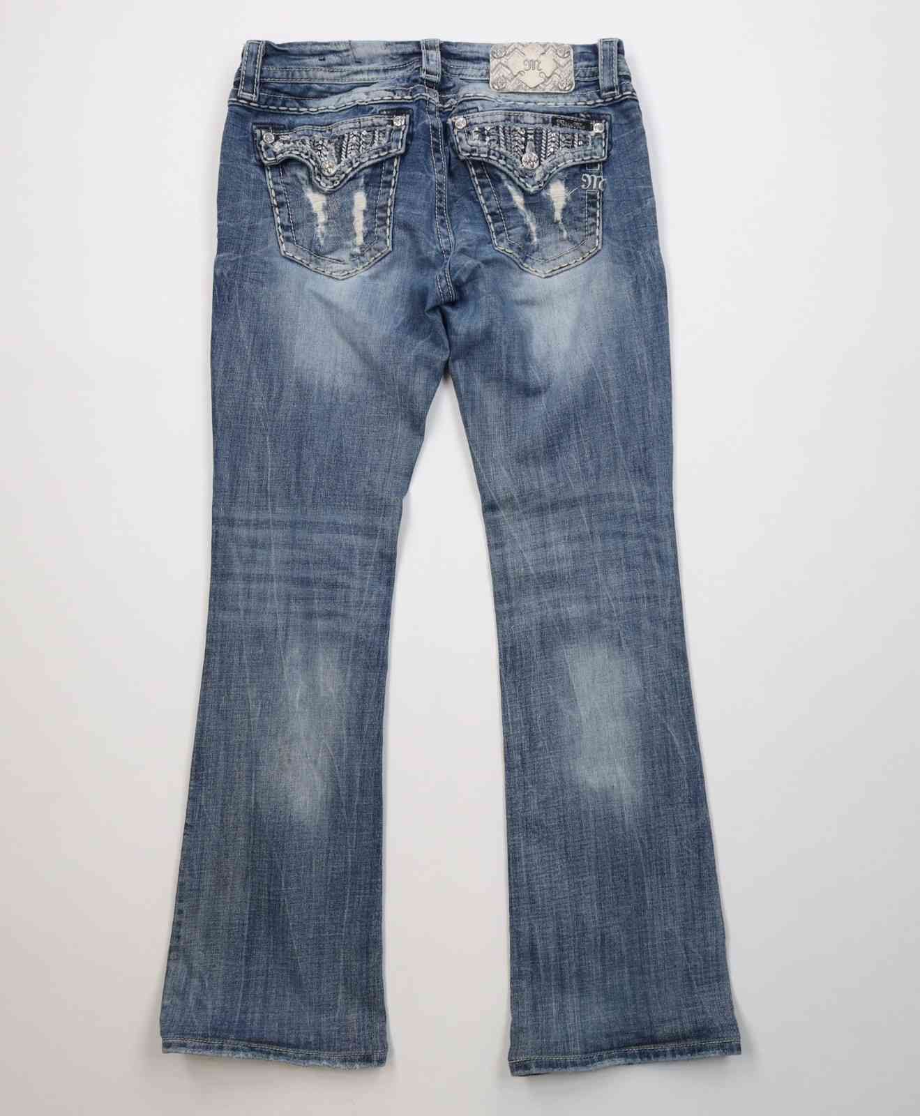 Miss Me Miss Me Stretch Signature Rise Boot Flared Denim Jeans Size 29" - 8 Thumbnail