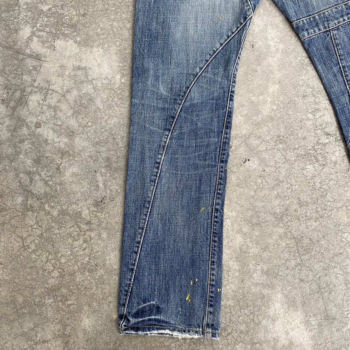Designer × Japanese Brand Rage Blue Japan Double Waist Denim Jeans Size US 31 - 16 Thumbnail