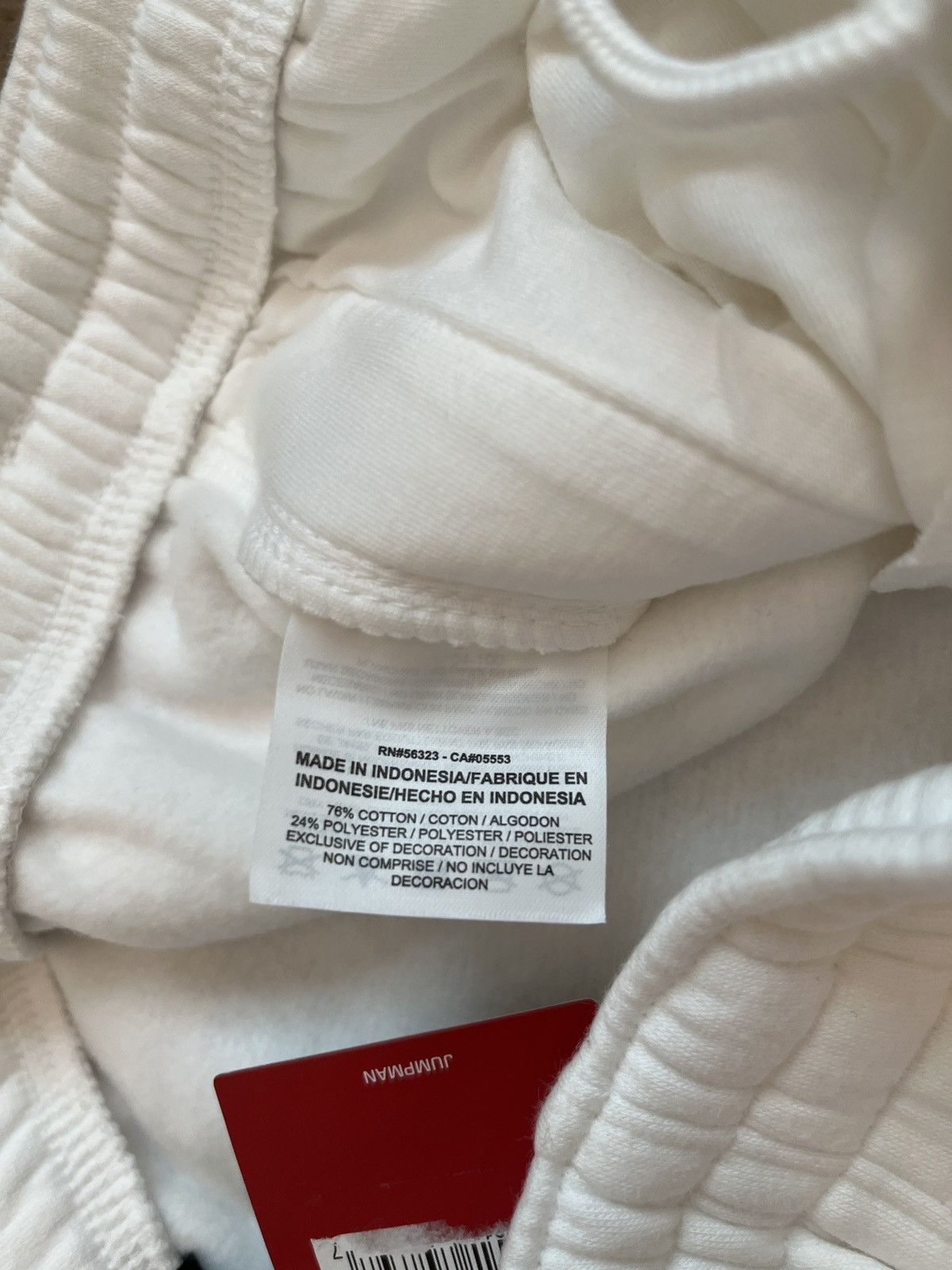Supreme Supreme x Jordan White Sweatpants Joggers Large NEW Size US 36 / EU 52 - 3 Thumbnail