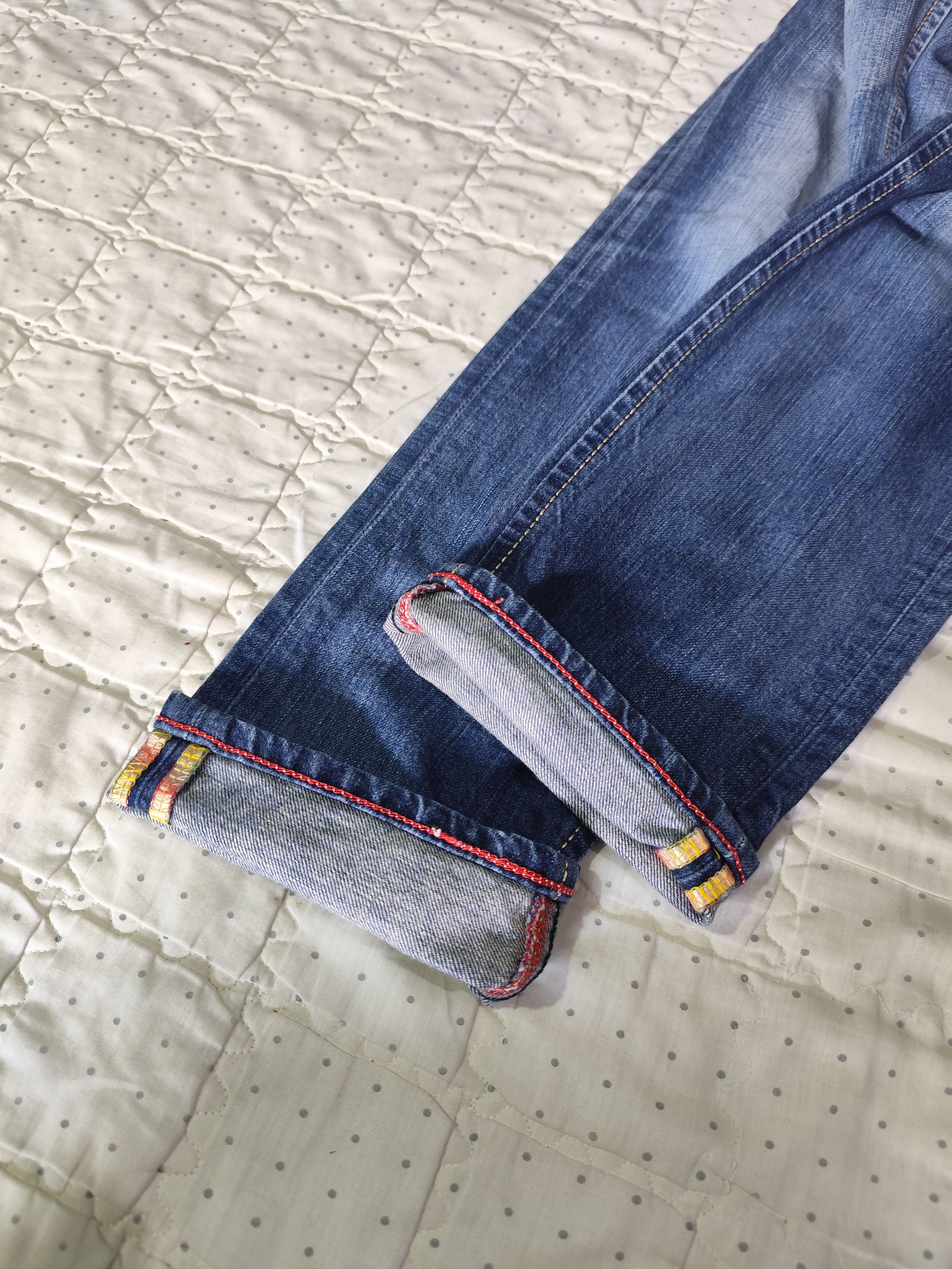Beauty Beast × Edwin × If Six Was Nine Vintage Edwin 503 Blue Trip Washed Denim J017 Size 26" / US 2 / IT 38 - 18 Thumbnail