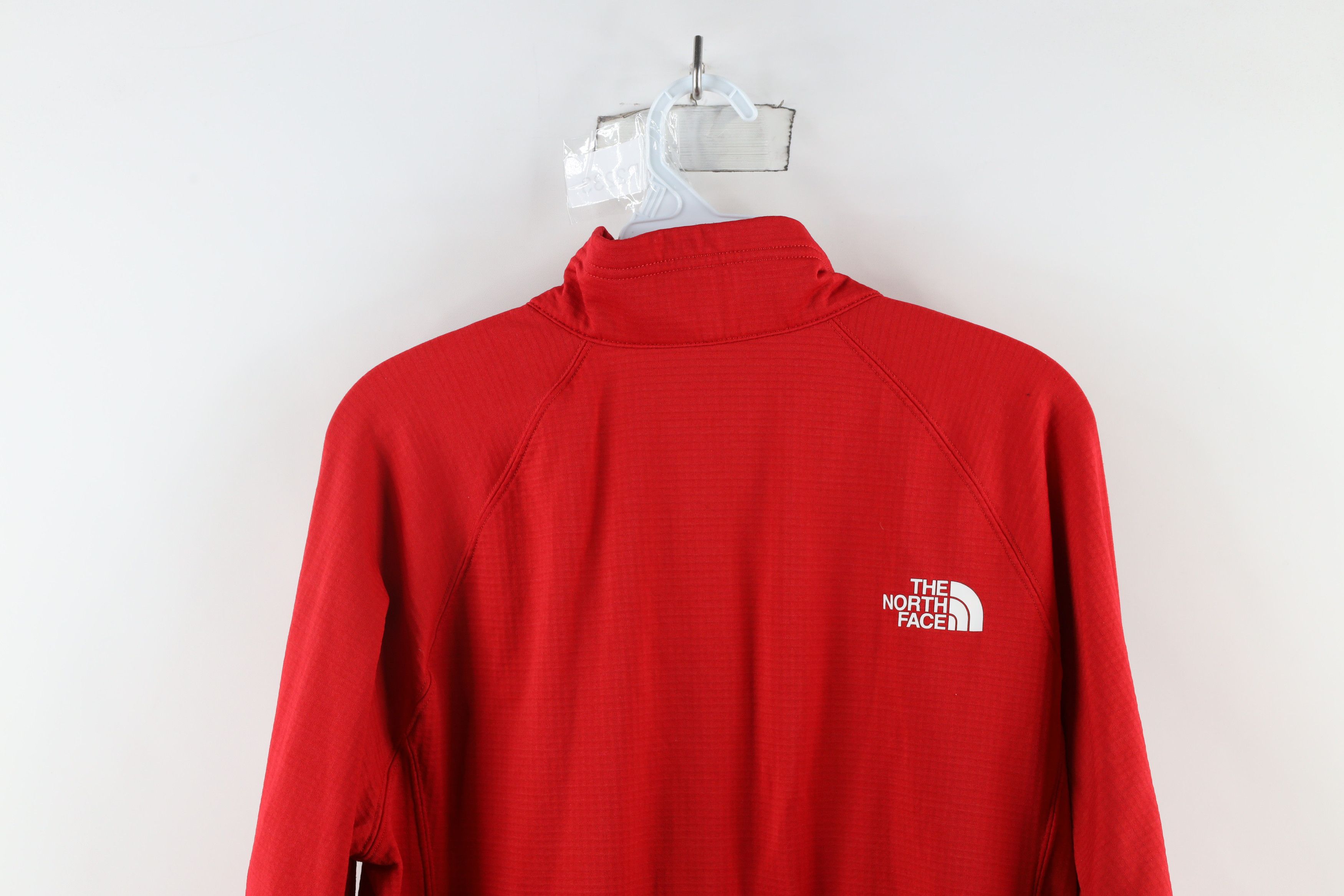 The North Face × Vintage The North Face University Fleece Lined Half Zip Sweater Red Size US M / EU 48-50 / 2 - 12 Thumbnail