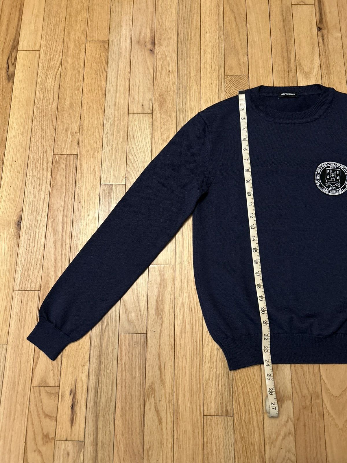 Raf Simons Raf Simons AW15 Wool College Knit Sweater Size US S / EU 44-46 / 1 - 9 Thumbnail
