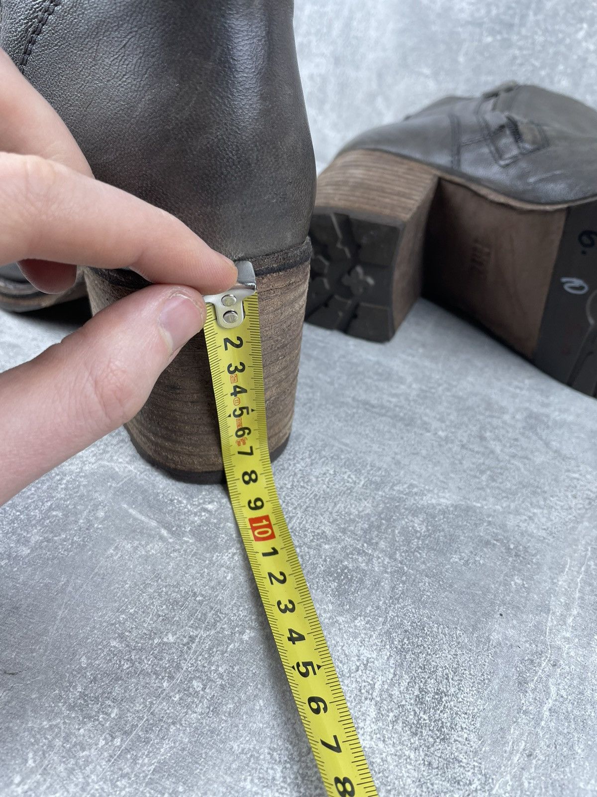 Frye FRYE Vintage Avant Garde Zip Olive Leather Boots Size US 11 / IT 41 - 12 Thumbnail