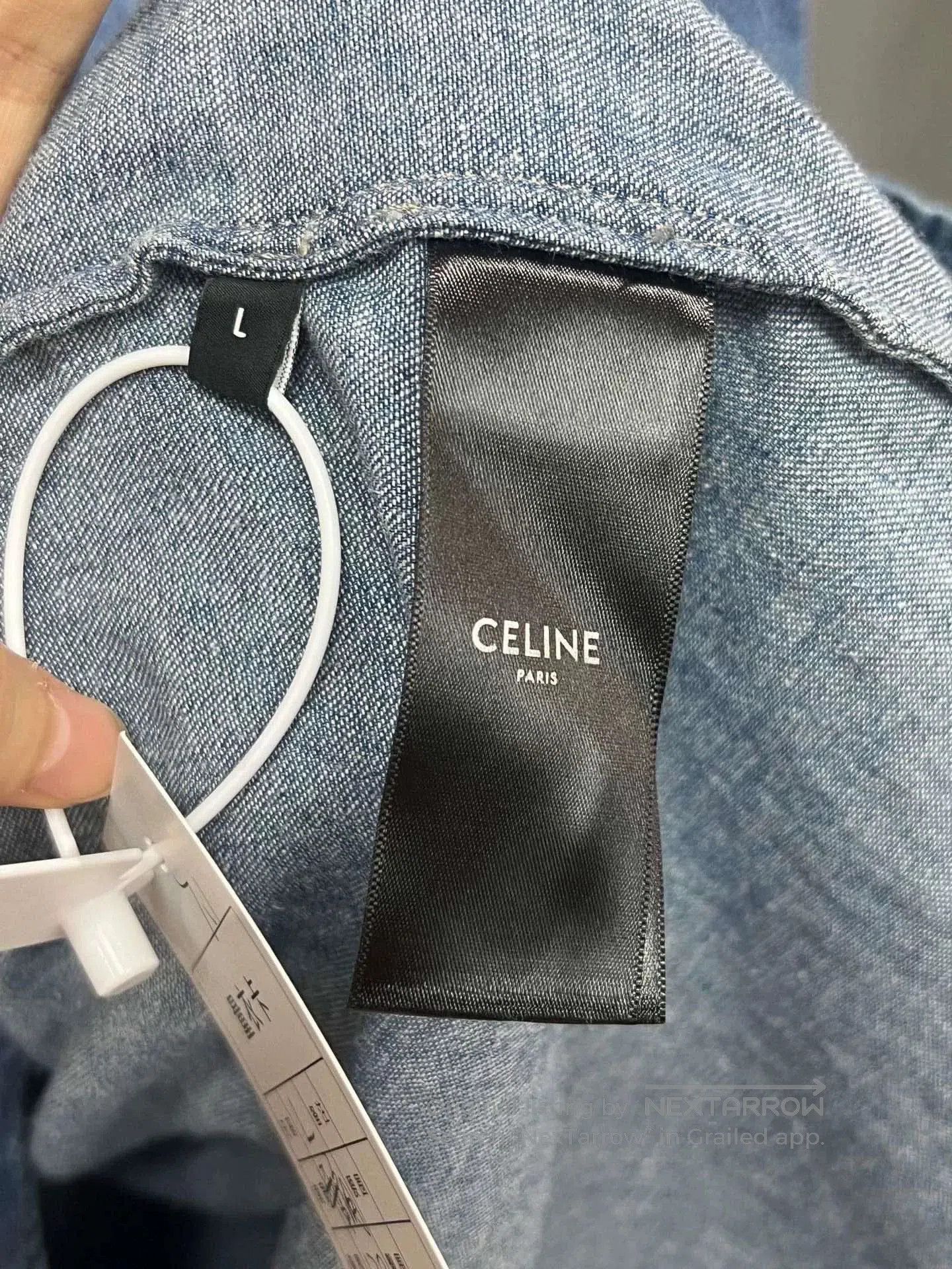 Celine Celine Bohemian Denim Dress. Size L / US 10 / IT 46 - 4 Thumbnail