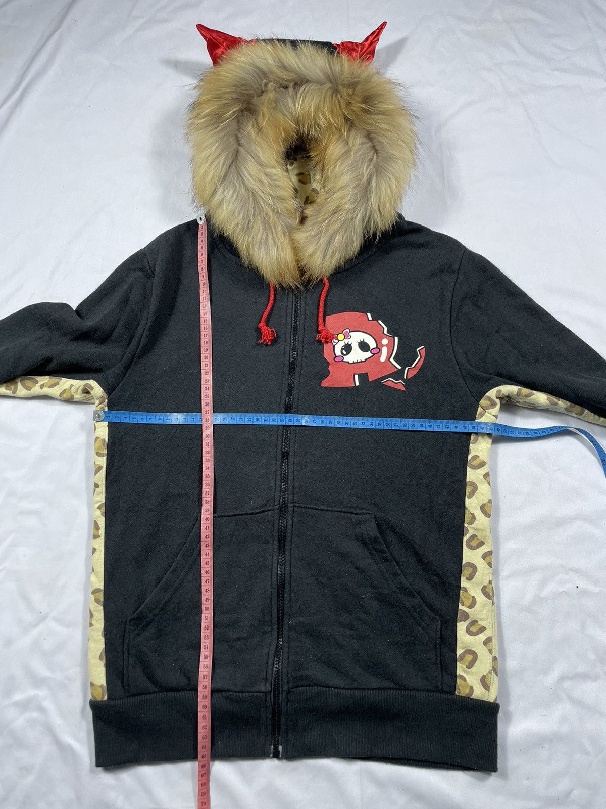 If Six Was Nine × Japanese Brand × Le Grande Bleu (L.G.B.) Japanese Zip Fur Hoodie Leopard Lgb ifsix style Size US M / EU 48-50 / 2 - 4 Thumbnail