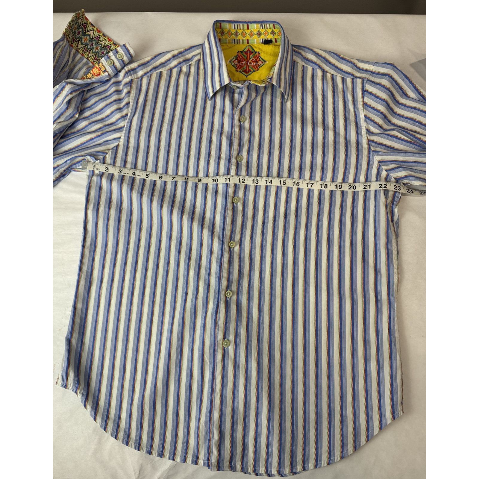 Robert Graham Twee Robert Graham Contrast Cuff Vibrant Aztec Shirt Large Size US L / EU 52-54 / 3 - 5 Thumbnail