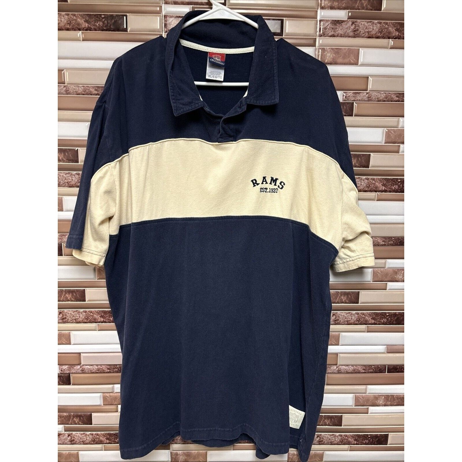 Authentic nfl St. Louis Rams medium polo shirt