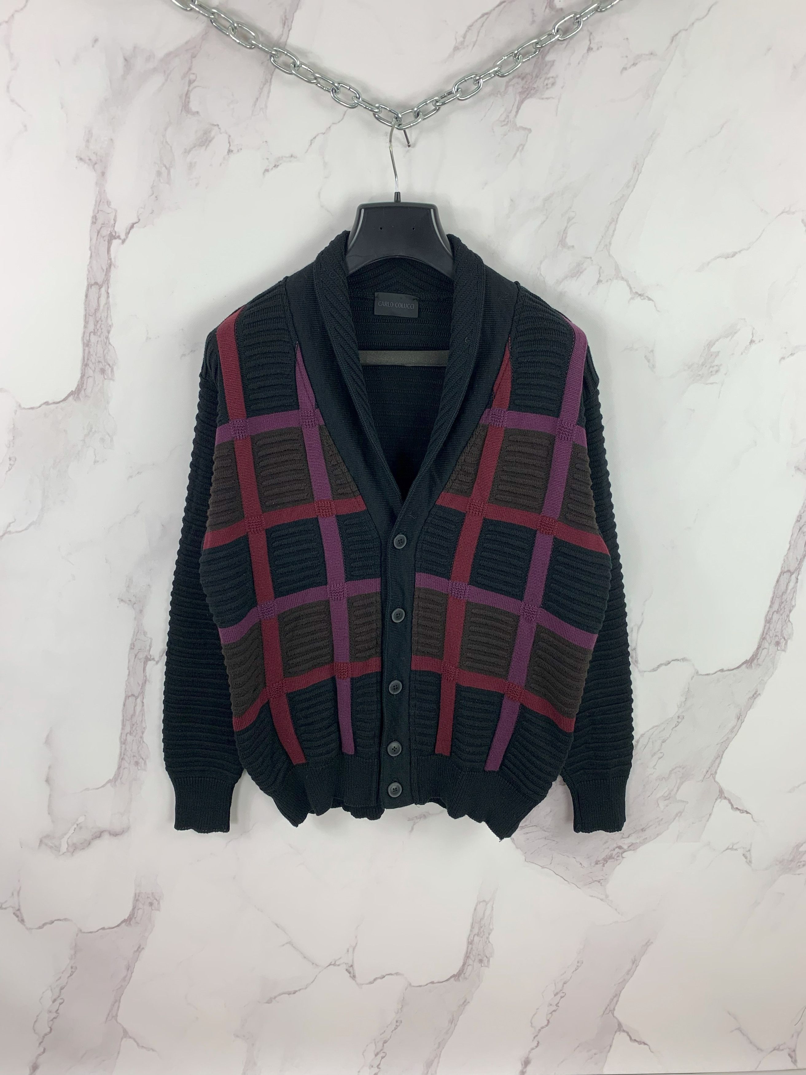 Carlo Colucci 3D Knit Cardigan Size 50