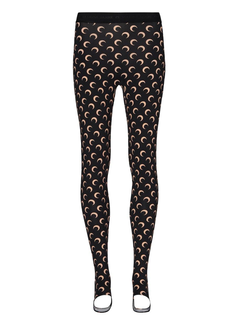 Marine Serre MARINE SERRE "MOON" LEGGINGS - BLACK Size 26" / US 2 / IT 38 - 1 Thumbnail