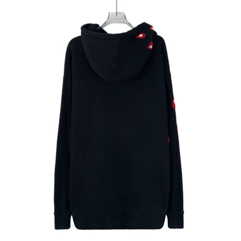 Gucci Gucci Black logo letter printed water drop cotton hooded l Size US M / EU 48-50 / 2 - 2 Thumbnail