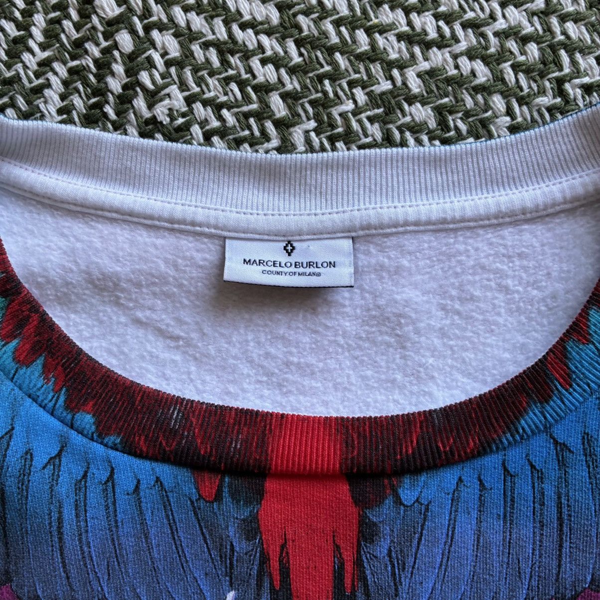 Marcelo Burlon Marcelo Burlon Country of Milan Wings White Sweatshirt Size US S / EU 44-46 / 1 - 4 Thumbnail