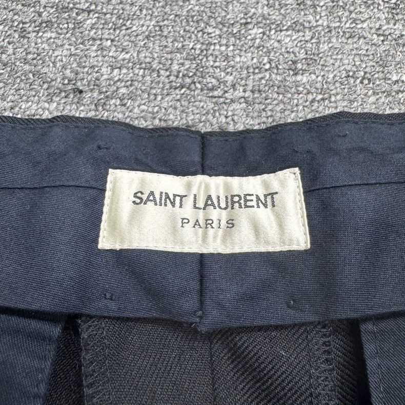 Saint Laurent Paris Saint Laurent Paris size 48 Black wool slacks Size US 32 / EU 48 - 2 Thumbnail